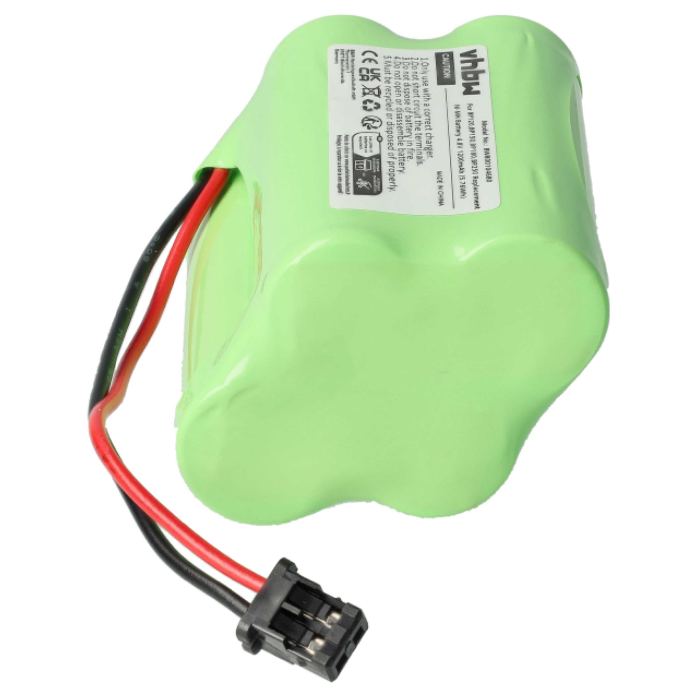 Radio 2x Battery replaces BP120, BBTY0356001, BP180, BP150, BP250 - 1200 mAh 4.8 V NiMH