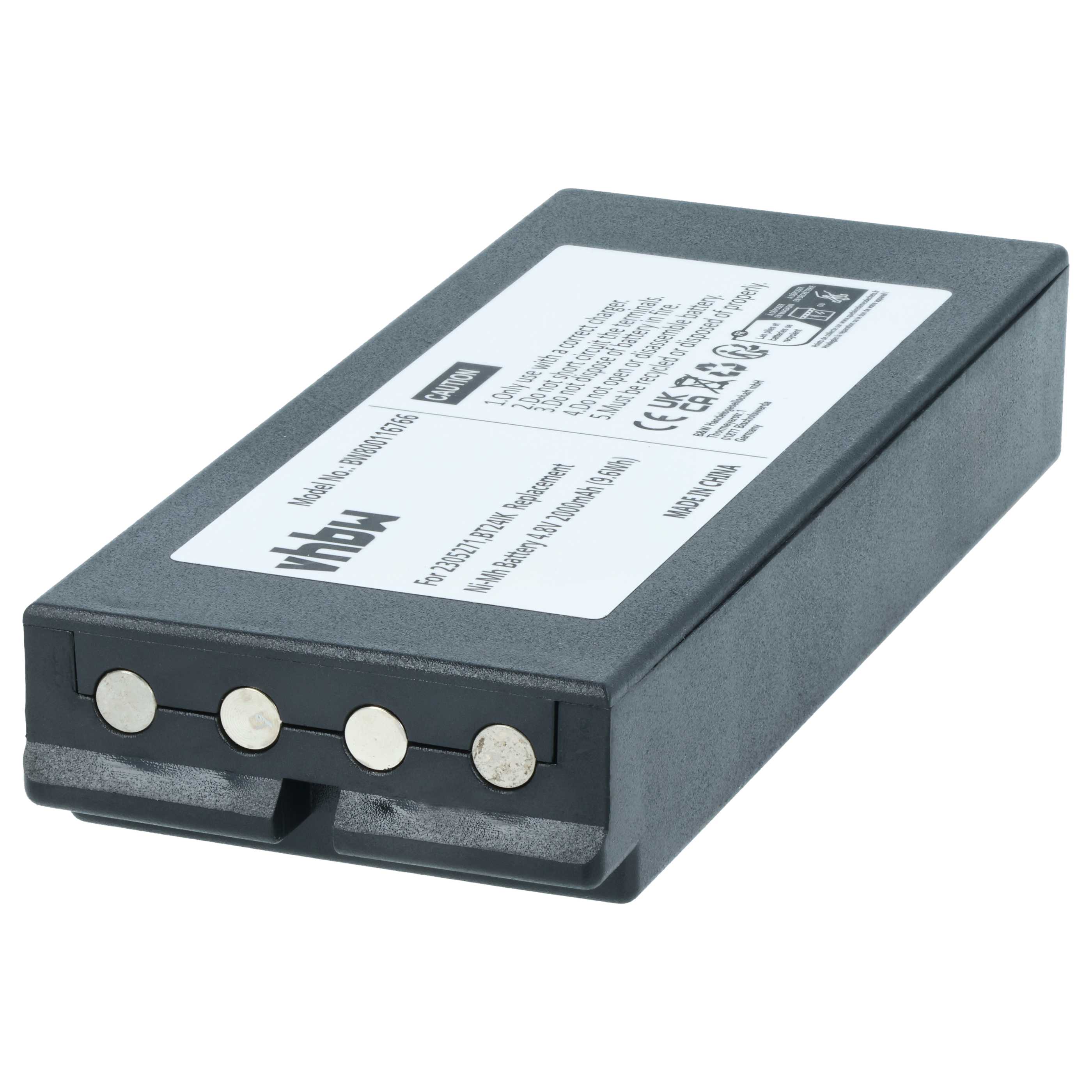 Batería reemplaza Danfoss 2305271, BT24IK sistema control - 2000mAh 4,8V NiMH