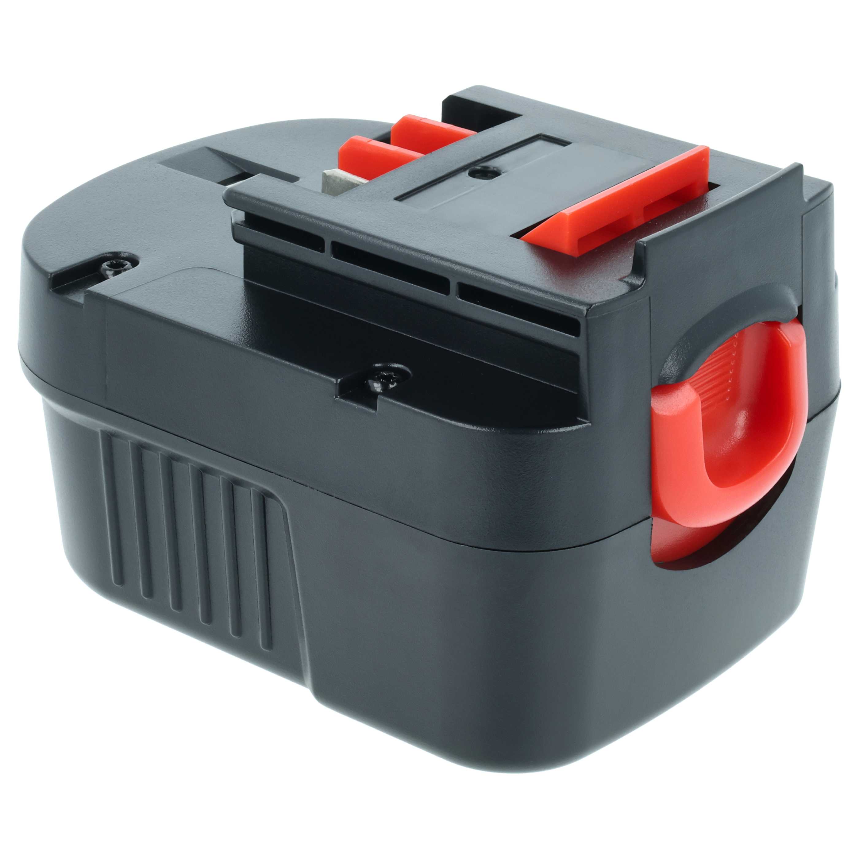 2x Battery replaces Black & Decker A12, A12-XJ, A12EX, A1712, A12E Electric Power Tool - 3000 mAh, 12 V, NiMH