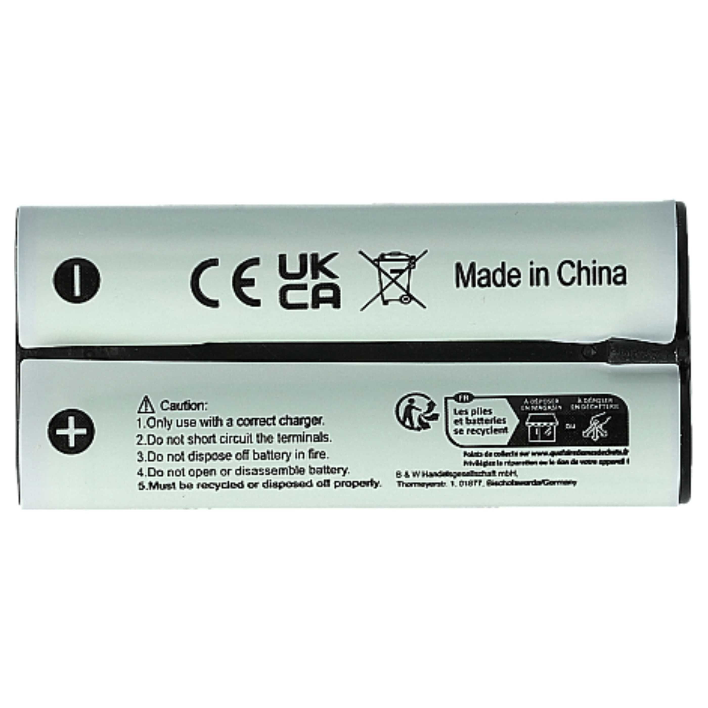 Dictaphone Battery Replacement for Olympus BR403, BR402 - 800 mAh 2.4 V NiMH