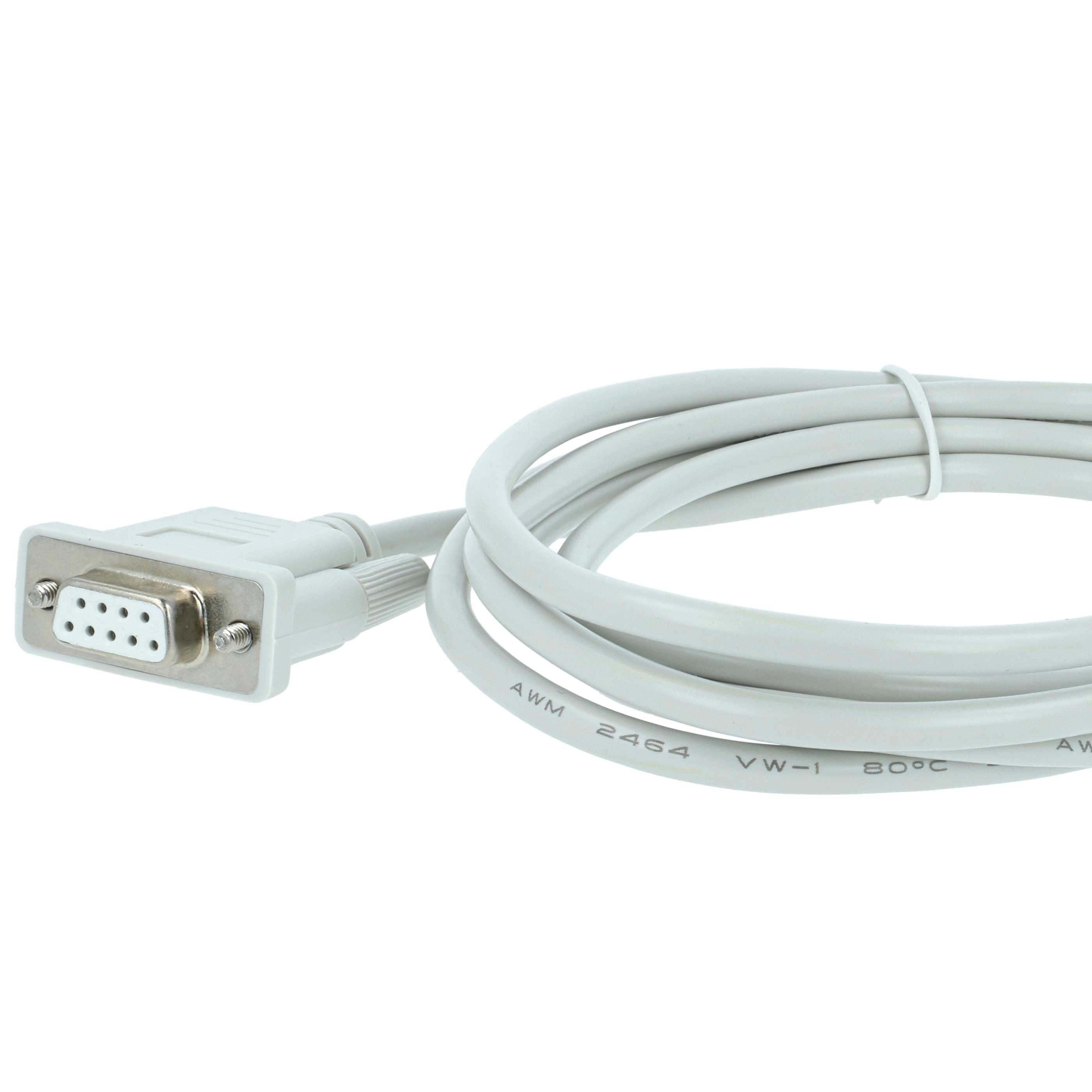 Programming Lead RS-232 suitable for Mitsubishi MELSEC QC30R2, Q-Series PC & Peripherals - Adapter 190cm, Grey