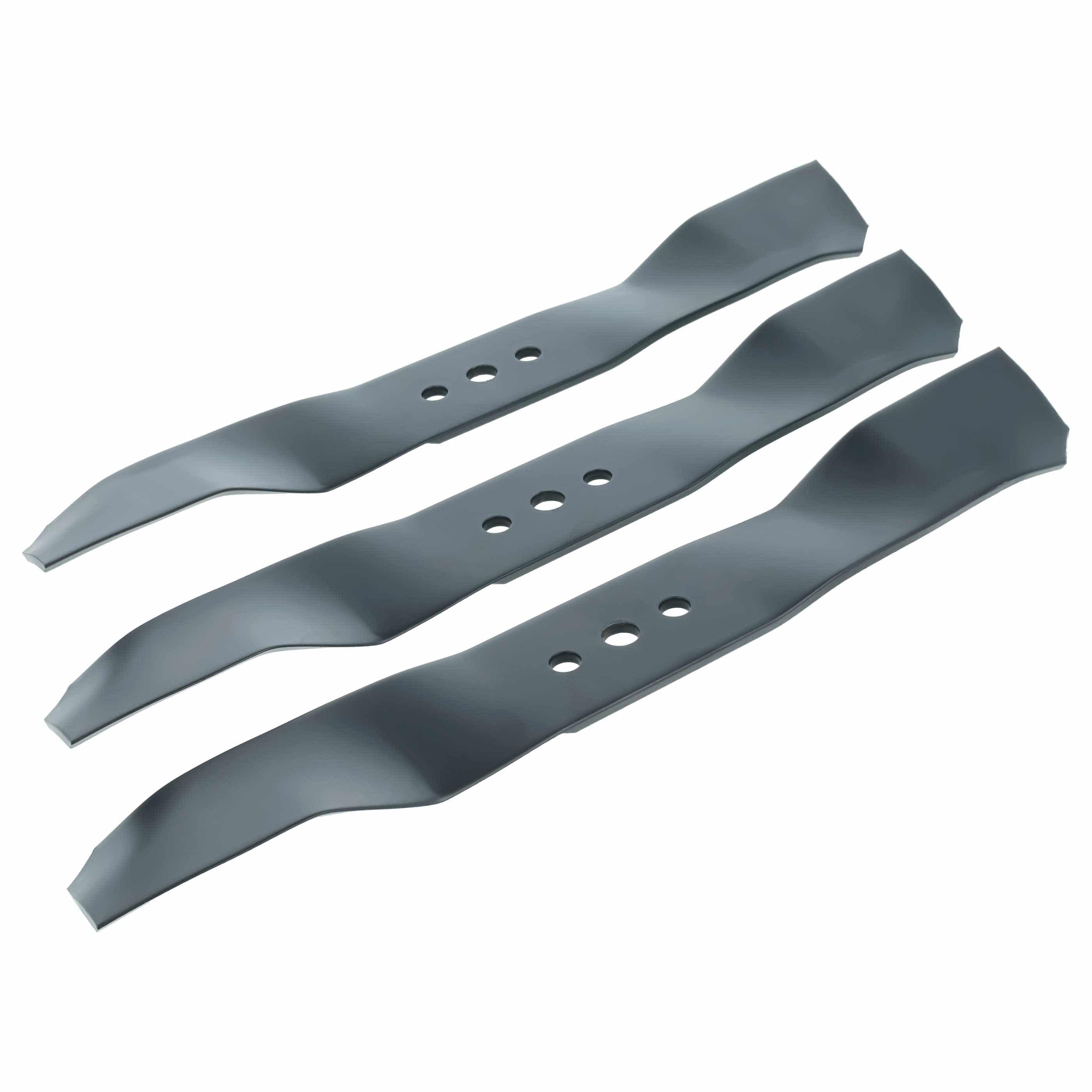 3x Exchange Blade suitable for Husqvarna Rider R213, R214, R215, R216, R316, R318, R320 AWD Cordless Lawnmower