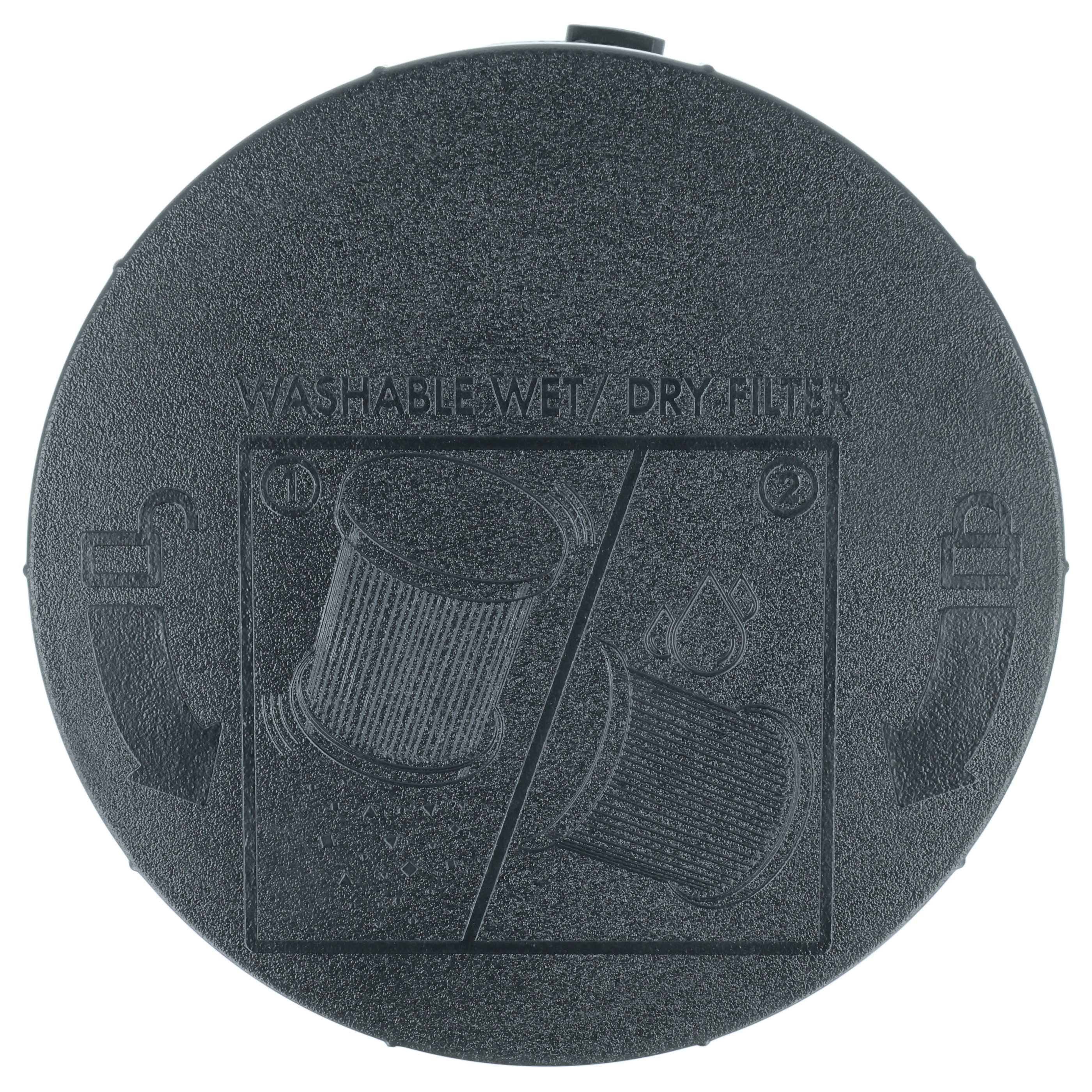 4x cartridge filter replaces Hart HAVF01 for Ryobi Vacuum Cleaner, black / white