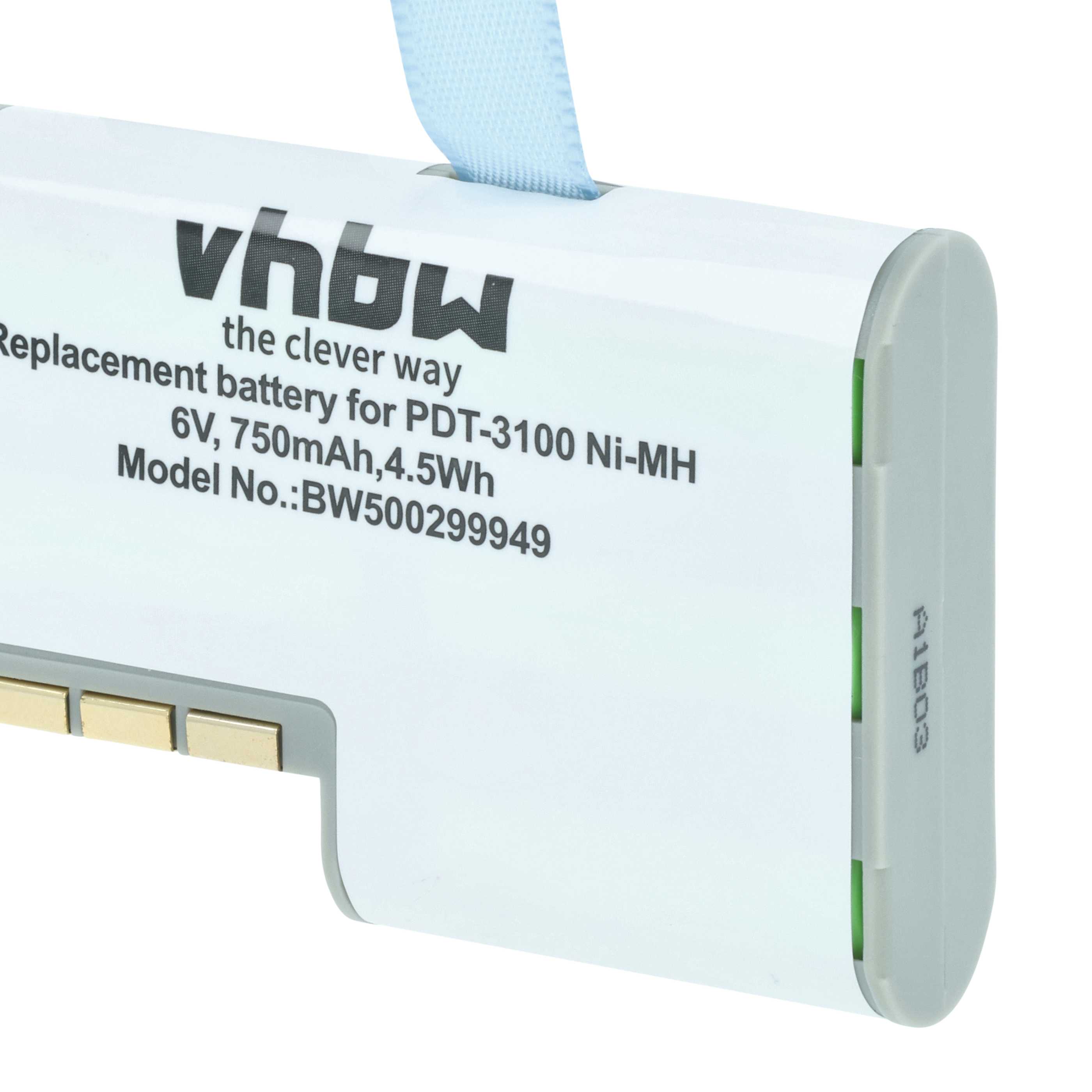 Akku als Ersatz für Symbol 50-14000-0, 21-36897-02, KT-12596-01 für Symbol Barcodescanner - 750mAh 6V NiMH