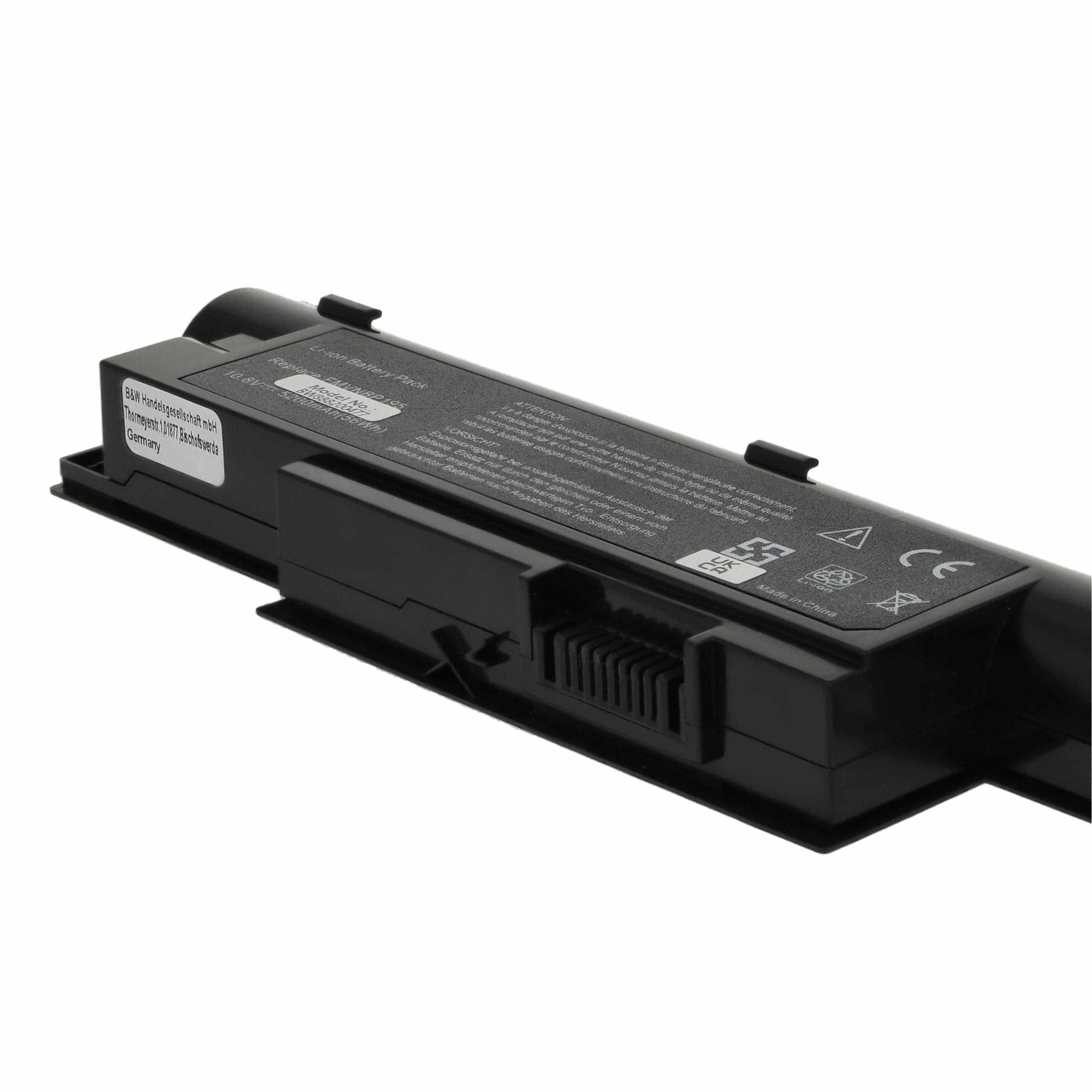 Akumulator do laptopa zamiennik Fujitsu CP516151-01, FPCBP274, FMVNBP195 - 5200 mAh 10,8 V Li-Ion, czarny