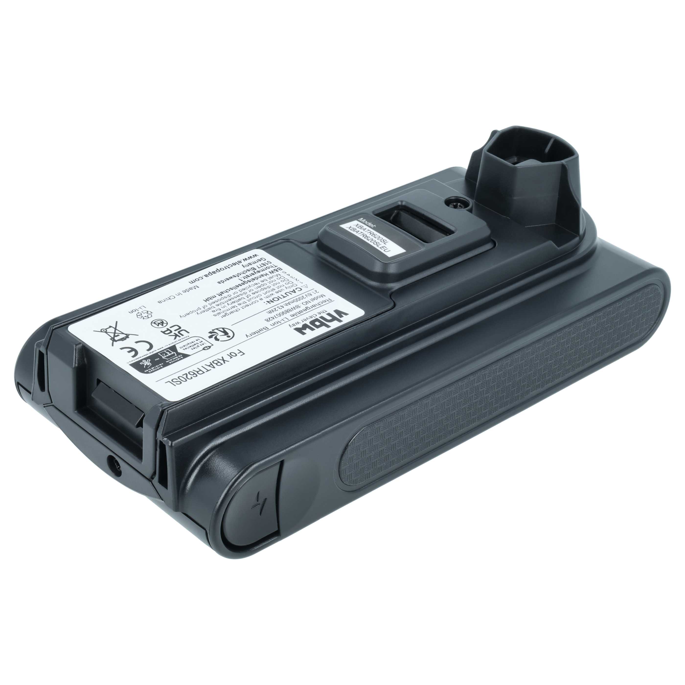 Battery replaces Shark XBATR620SL for Shark 2000mAh, 21.6V, Li-Ion