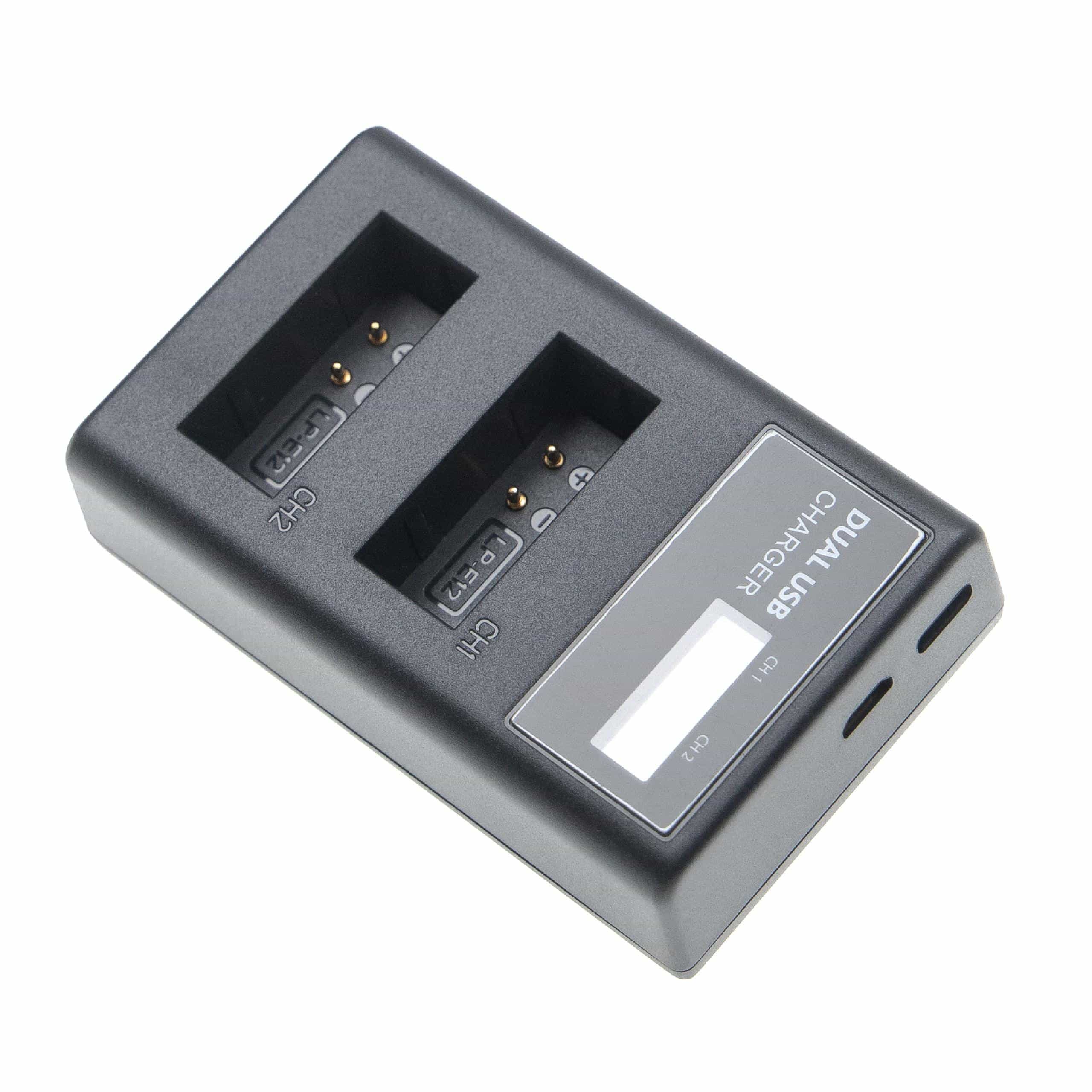 Battery Charger suitable for Canon LP-E12 Camera etc. - 0.5 A, 8.4 V