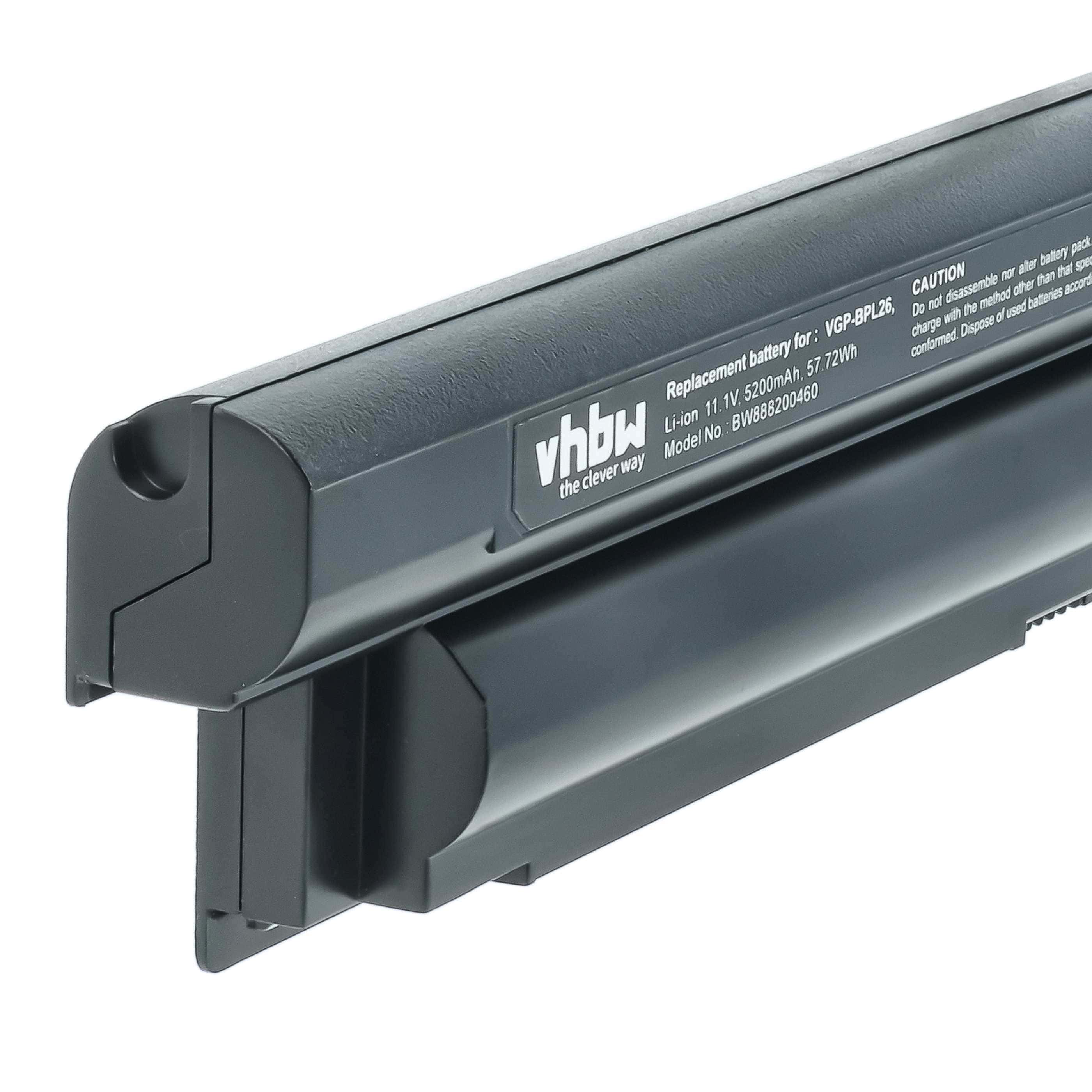 Akumulator do laptopa zamiennik Sony VGP-BPS26, VGP-BPS26A, VGP-BPL26 - 5200 mAh 11,1 V LiPo, czarny