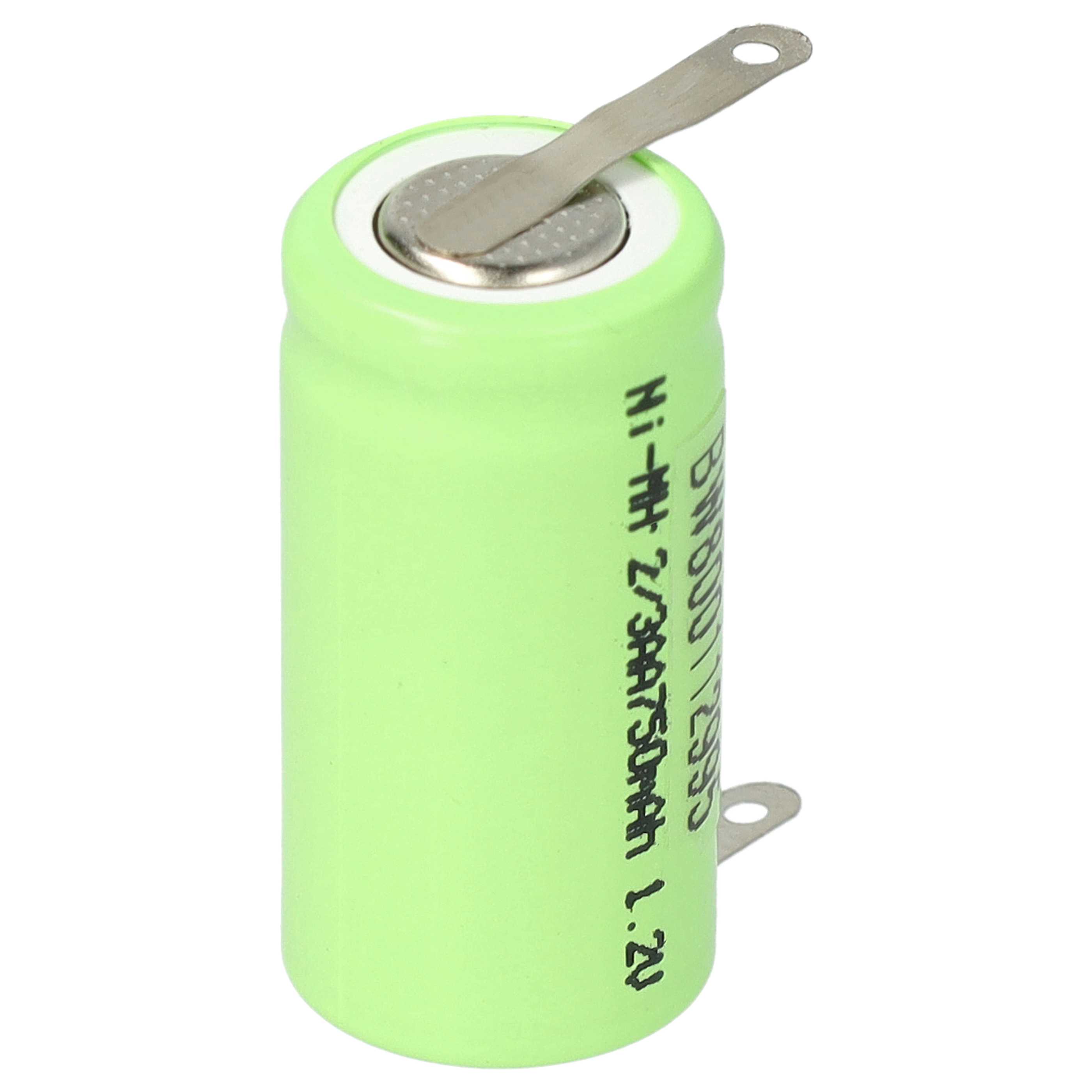 Batterie (2 pcs.) remplace 2/3AA modèle radio-télécommandé - 750mAh 1,2V NiMH
