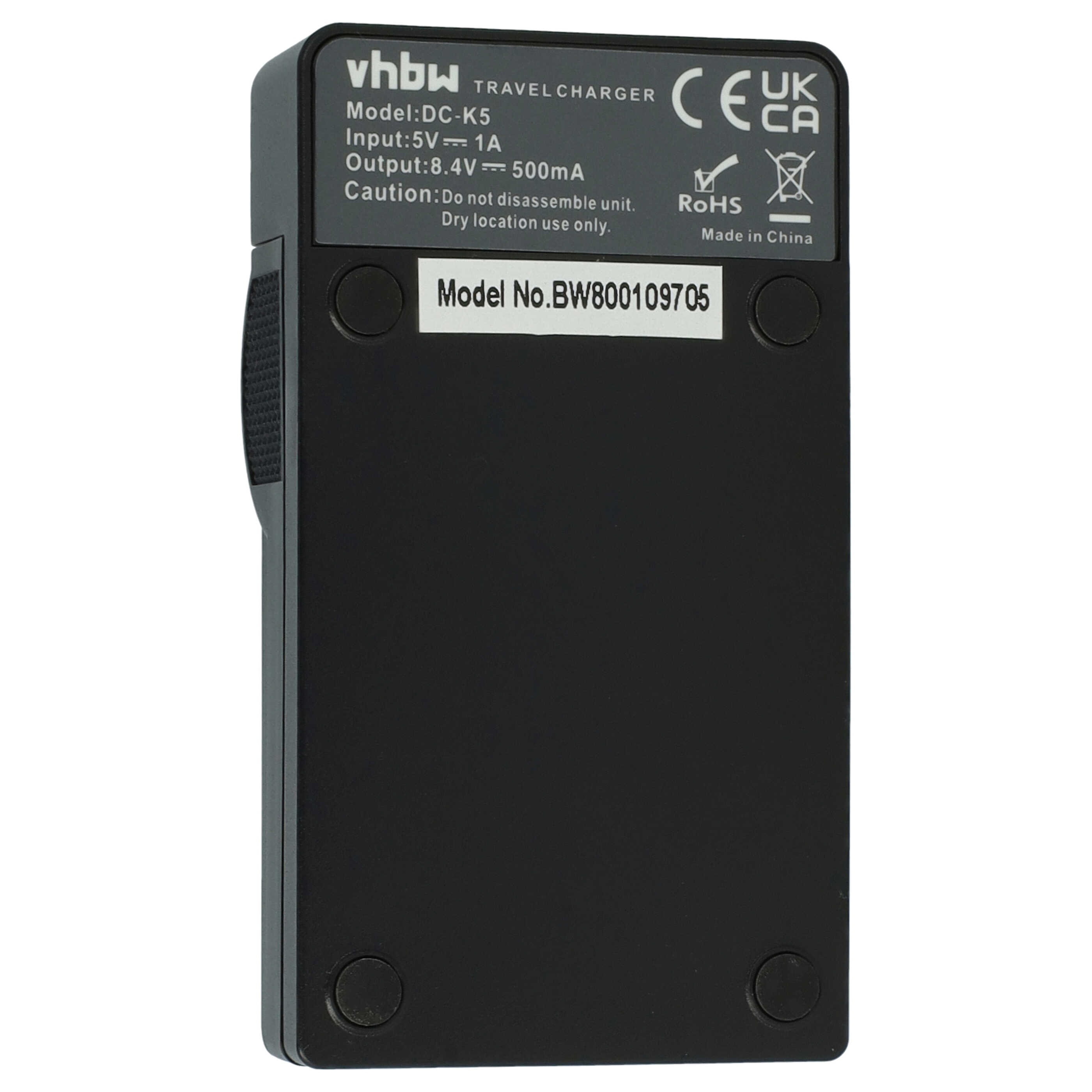 Battery Charger suitable for Canon BP-807 Camera etc. - 0.5 A, 8.4 V