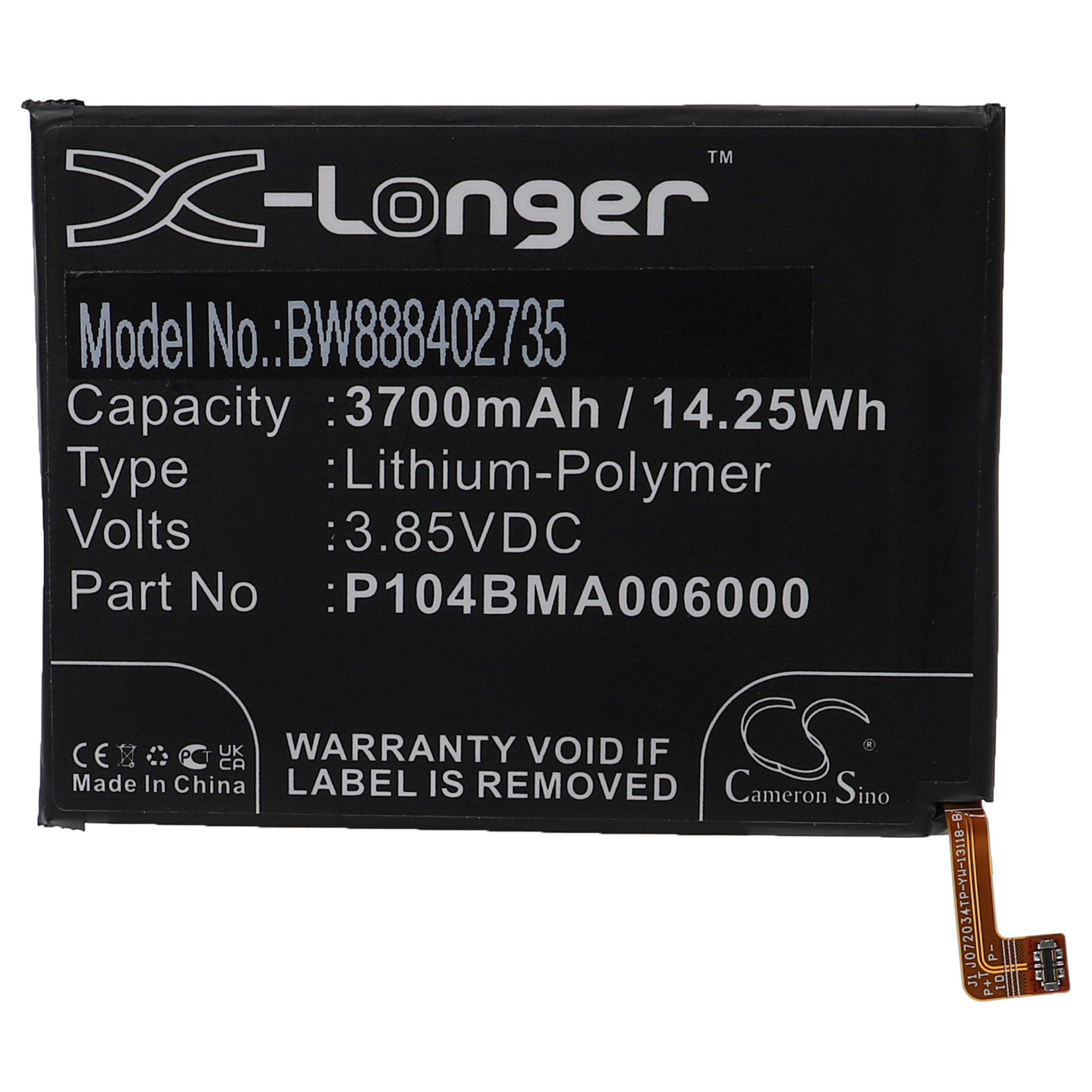 Akku als Ersatz für Nokia P104BMA006000 - 3700mAh 3,85V Li-Polymer