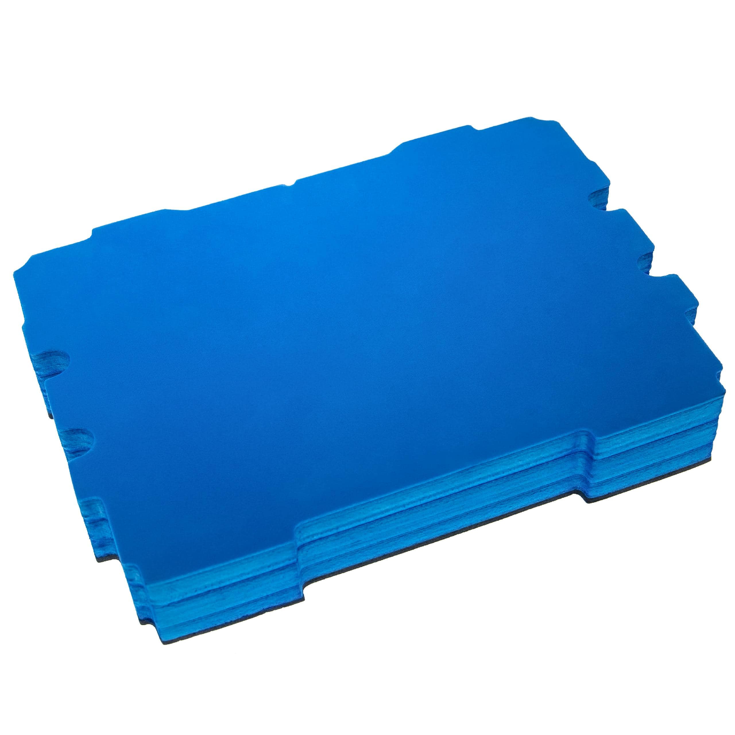 vhbw inserto compatibile con Festool Systainer T-LOC cassette degli attrezzi - schiuma rigida, blu, 61mm