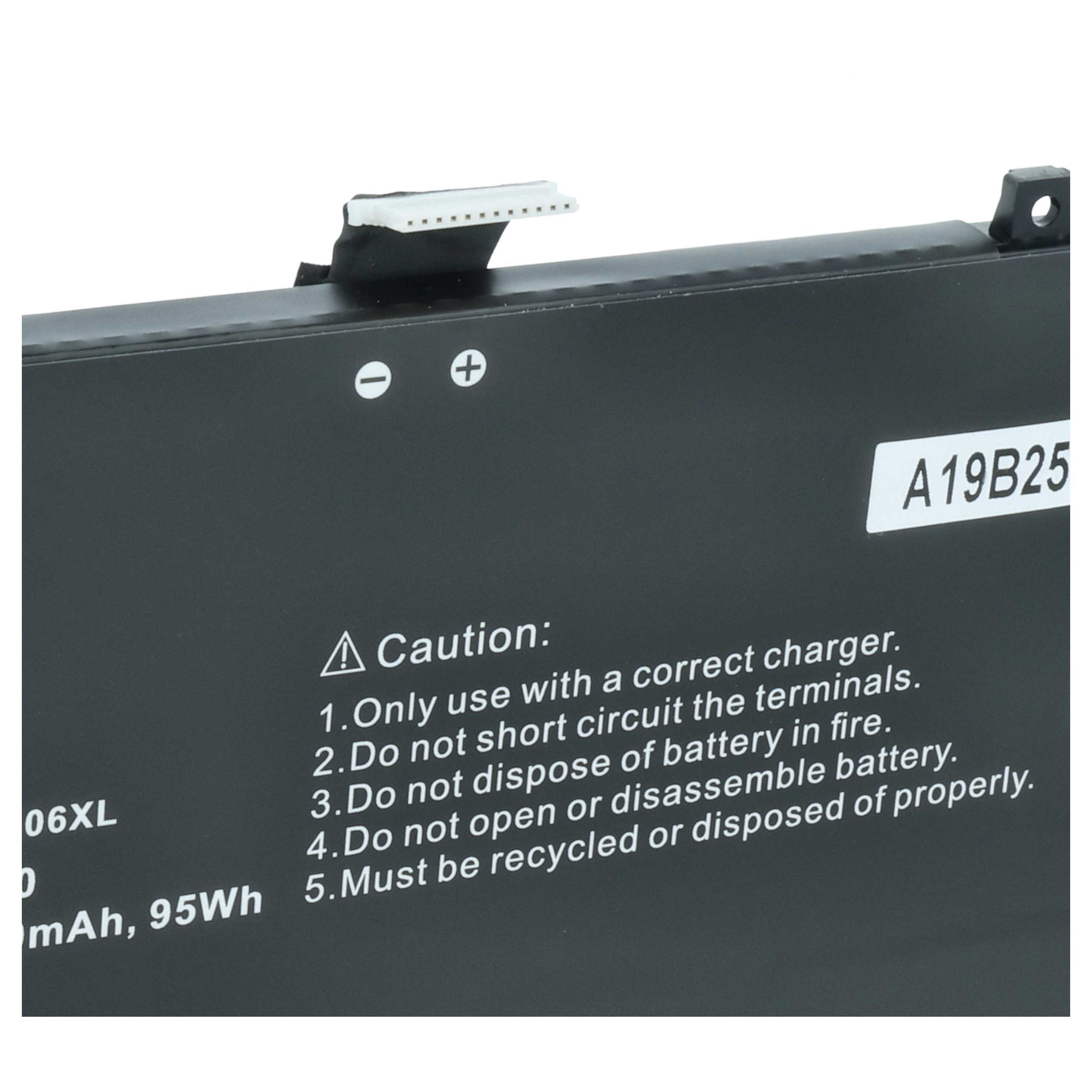 Akumulator do laptopa zamiennik HP L07045-855, HSTNN-1B8H, L07351-1C1 - 8200 mAh 11,55 V Li-Ion, czarny