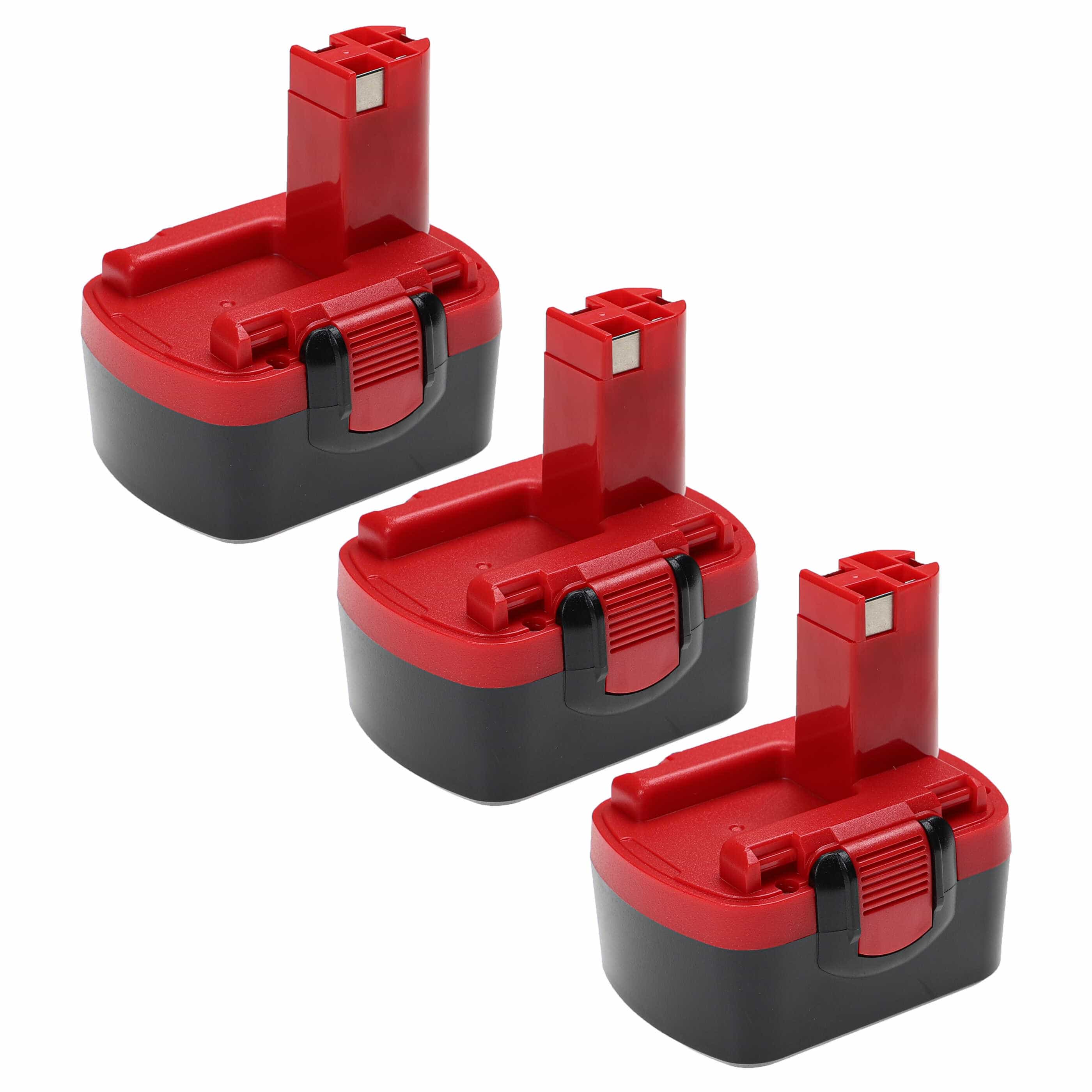 3x Battery replaces Bosch 2 607 335 263, 1617S0004W Electric Power Tool - 2000 mAh, 14.4 V, NiMH