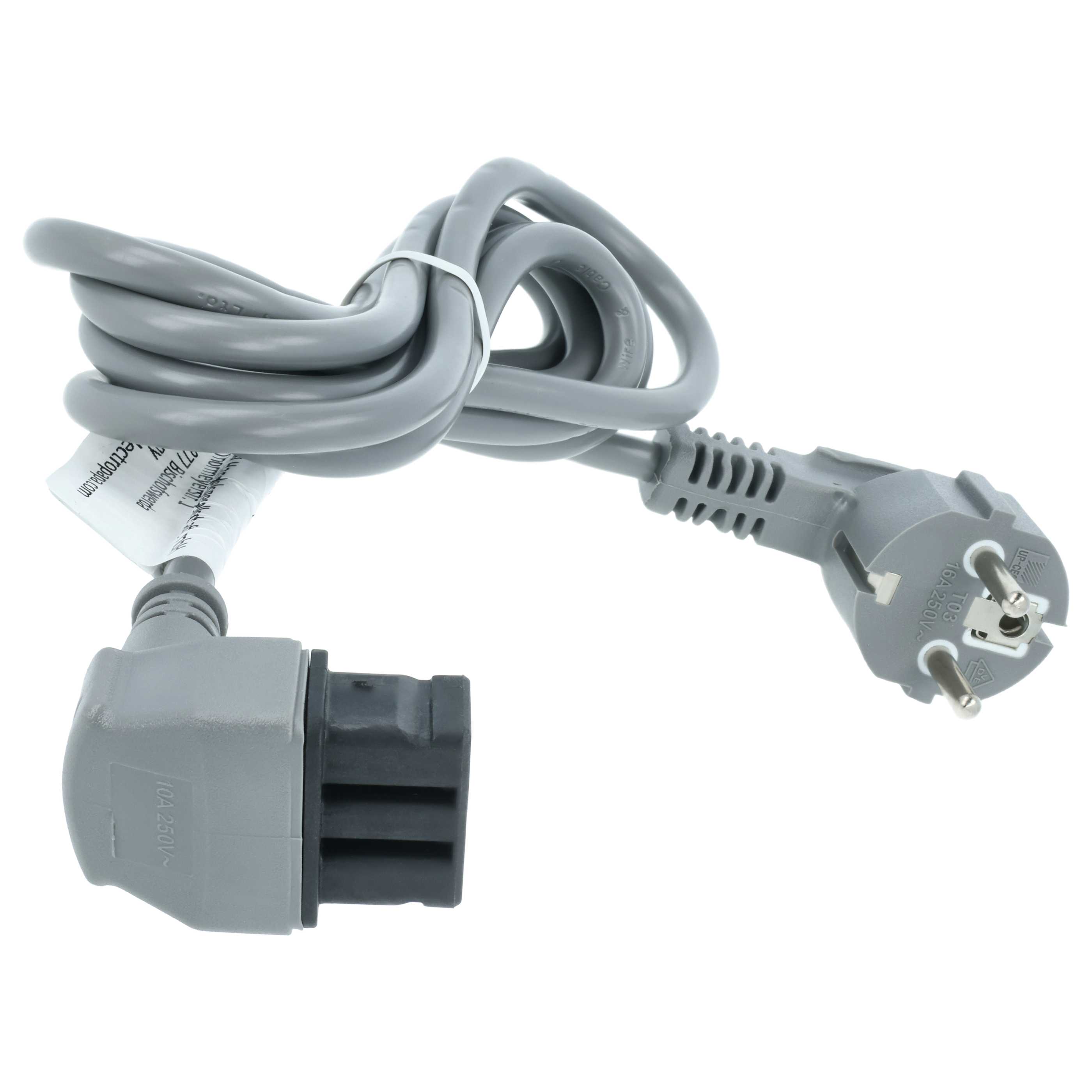 Cable de corriente reemplaza Bosch 656940 compatible con lavavajillas, lavaplatos, etc. Bosch, Siemens