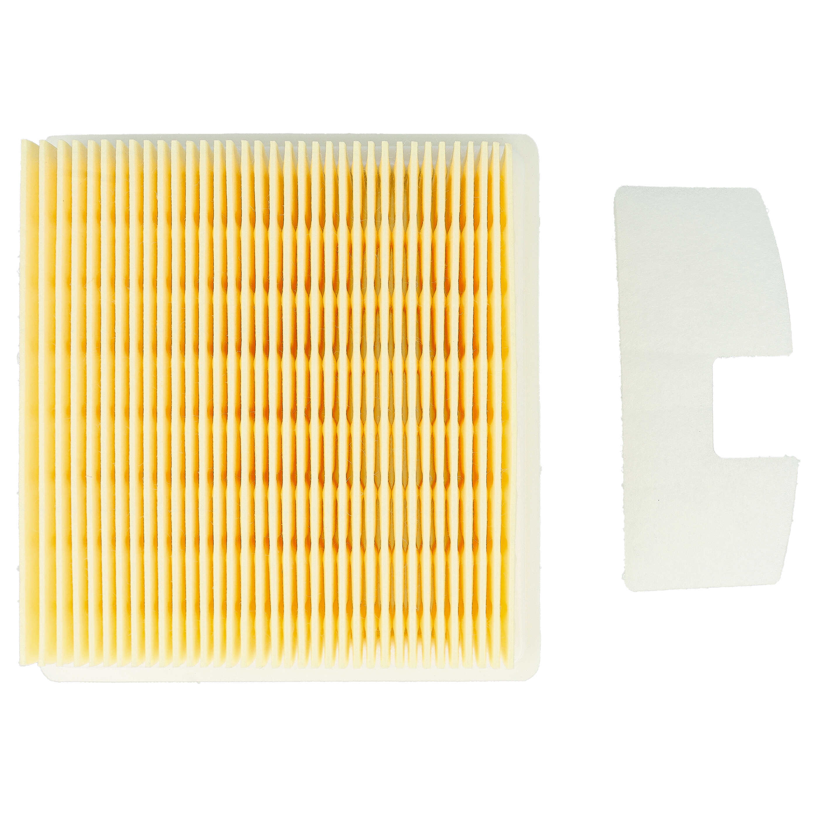 2x Filter Set replaces Cleancraft 7010250 for Fox Chimney Sweep Vacuum - Vacuum Cleaner Filter Set
