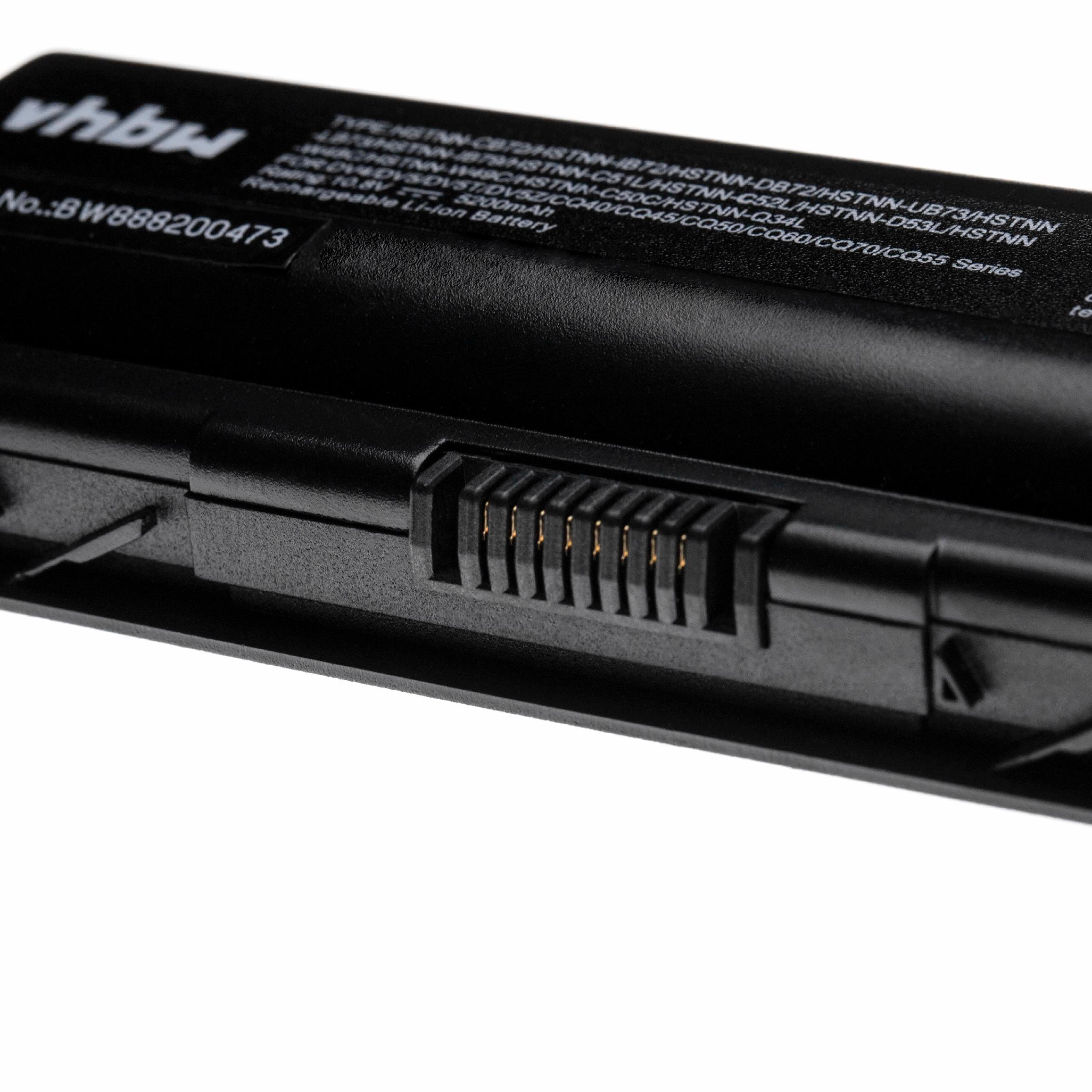 Batteria sostituisce Compaq 462890-541, 462889-121, 462890-761 per notebook HP - 5200mAh 10,8V Li-Ion nero