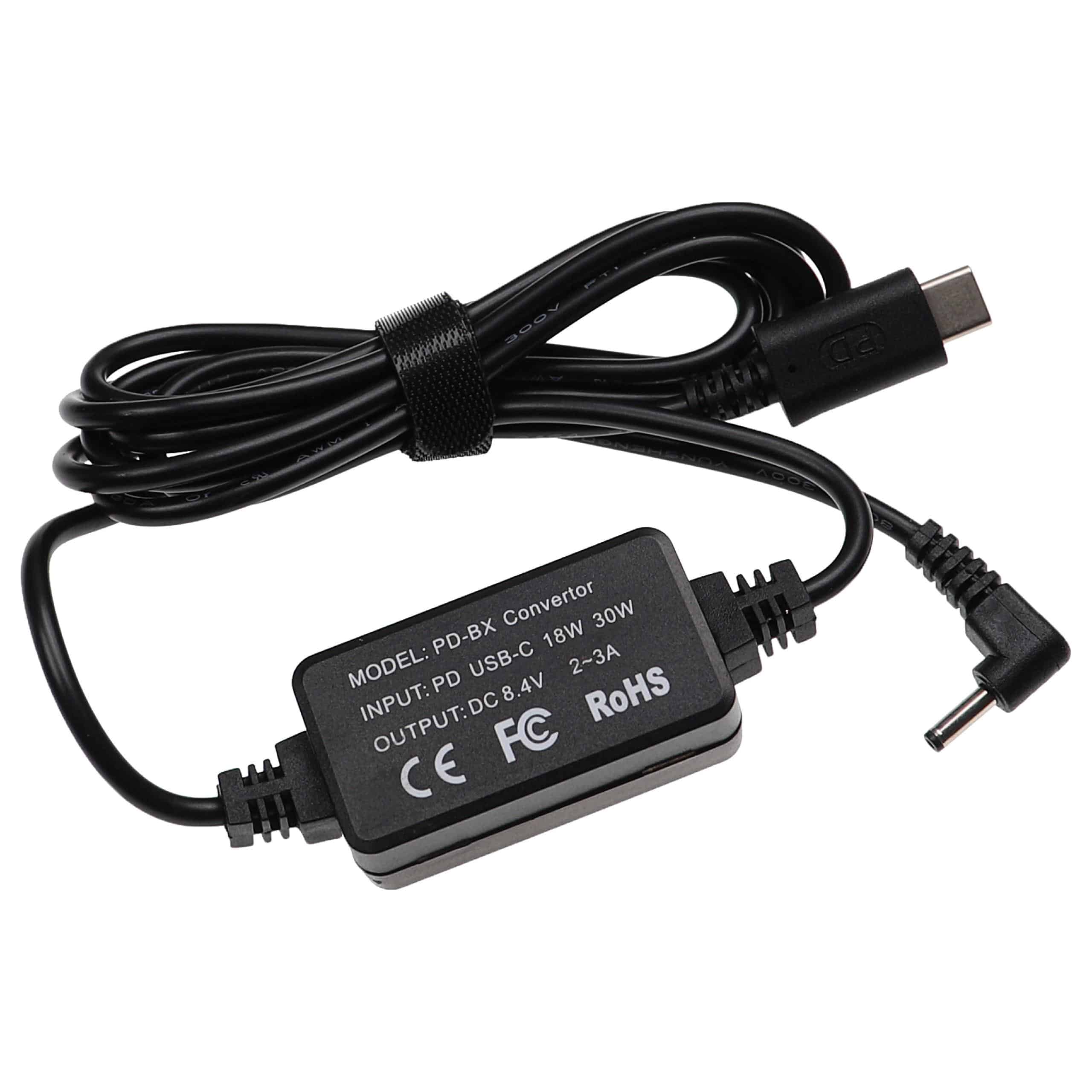 USB Power Supply replaces CA-PS700 for Camera - 1.2 m, 8.4 V 3.0 A