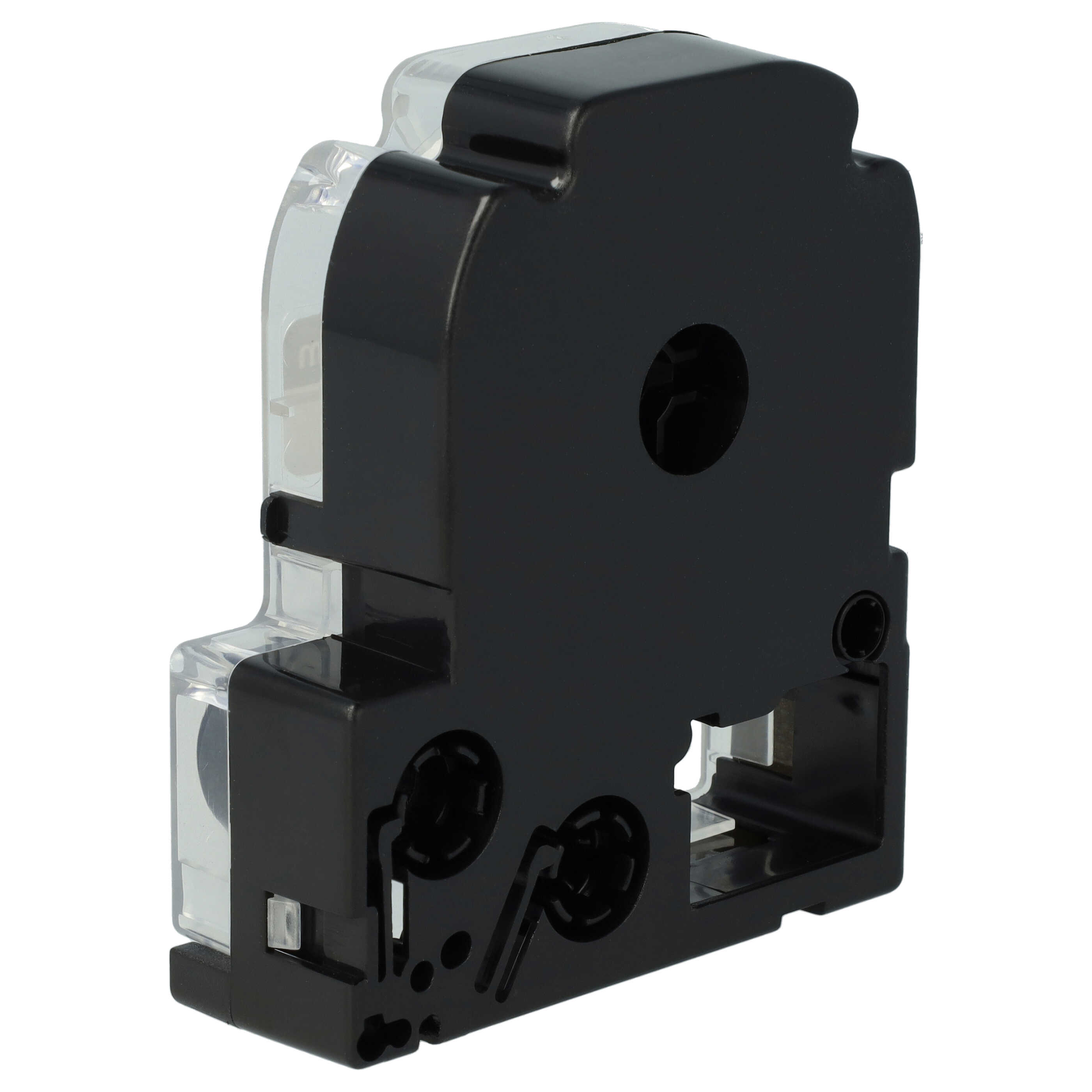 50x Label Tape replaces Epson LC-2WBN - 6 mm Black to White