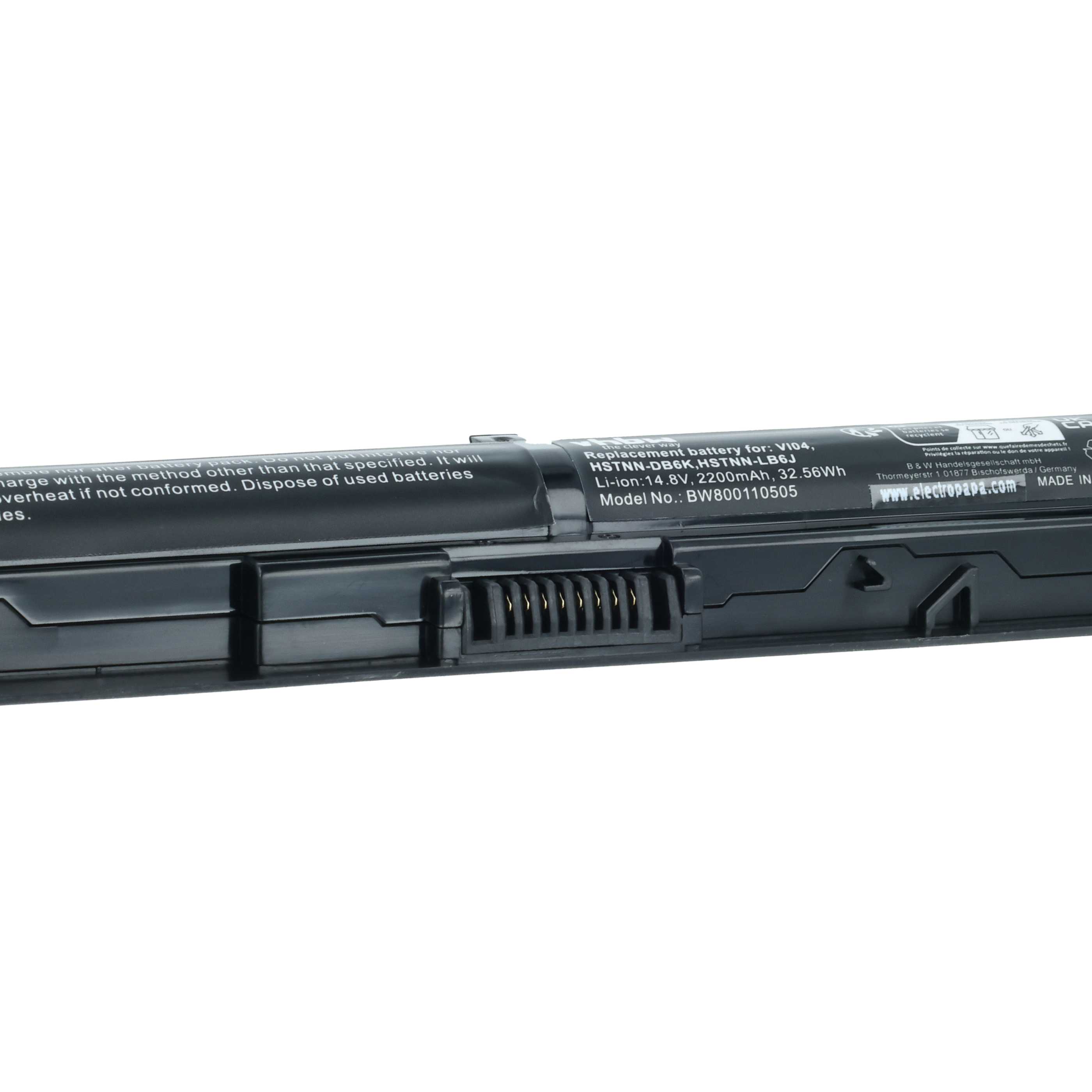 Akumulator do laptopa zamiennik HP 756478-421, 756478-541, 756479-421 - 2200 mAh 14,4 V Li-Ion, czarny