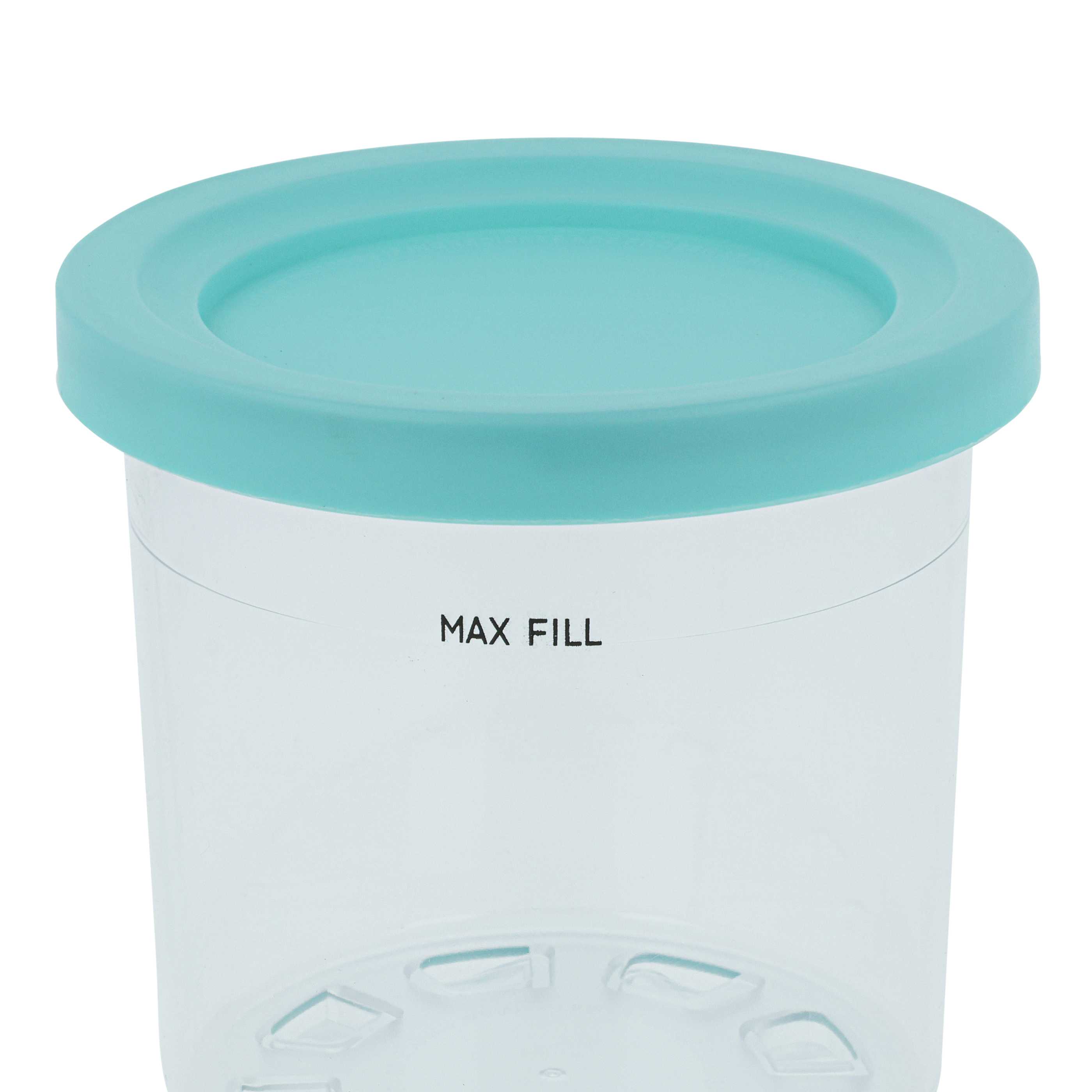 4x 473 ml Container suitable for Ninja CREAMI NC299AMZ, NC299EU, NC300, NC300EU Ice Cream Maker - BPA-Free