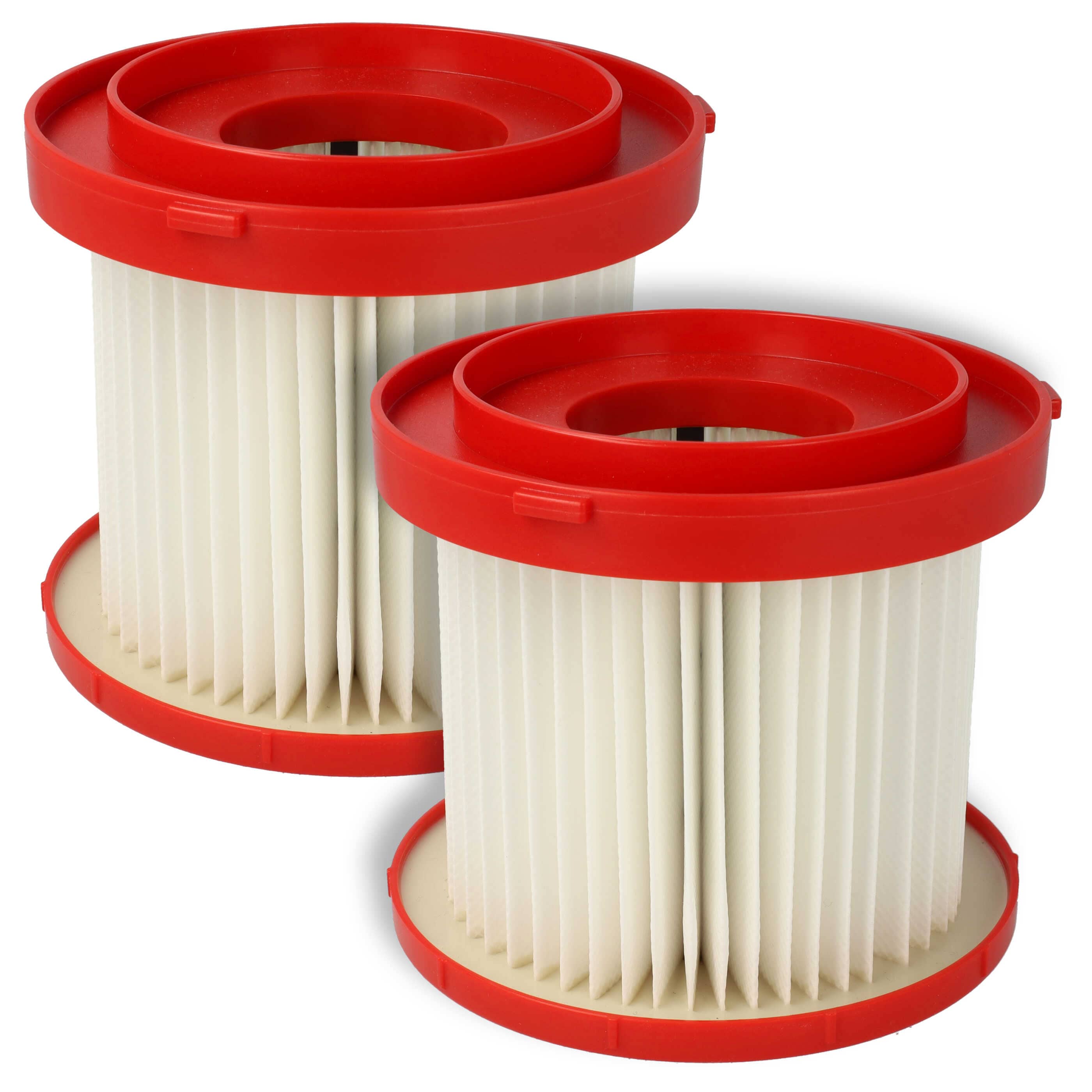 2x Filter replaces Milwaukee 4931465230, 4058546360368, 4932478754 for Milwaukee Vacuum Cleaner