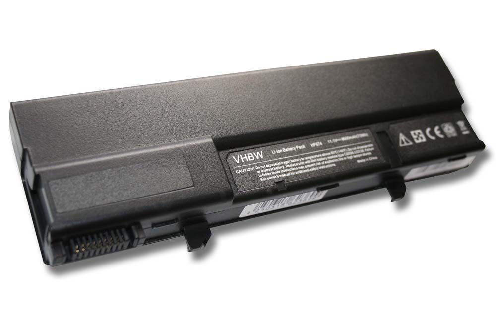 Batterie remplace Dell 312-0436, 312-0435, 451-10356 pour ordinateur portable - 6600mAh 11,1V Li-ion, noir