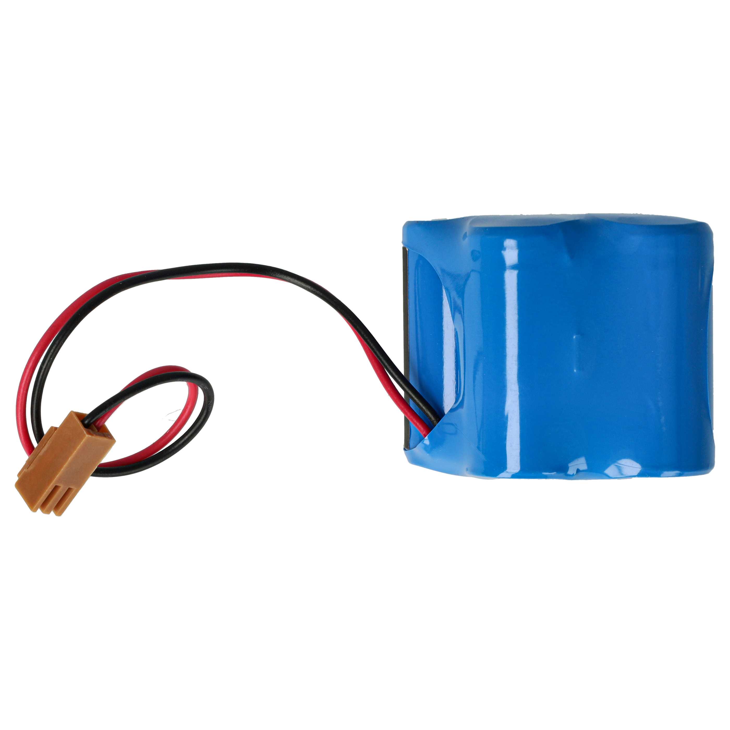 Industrial Controller Battery replaces Dantona Matt Pack (with brown connector) - 2400mAh 6V Li-MnO2