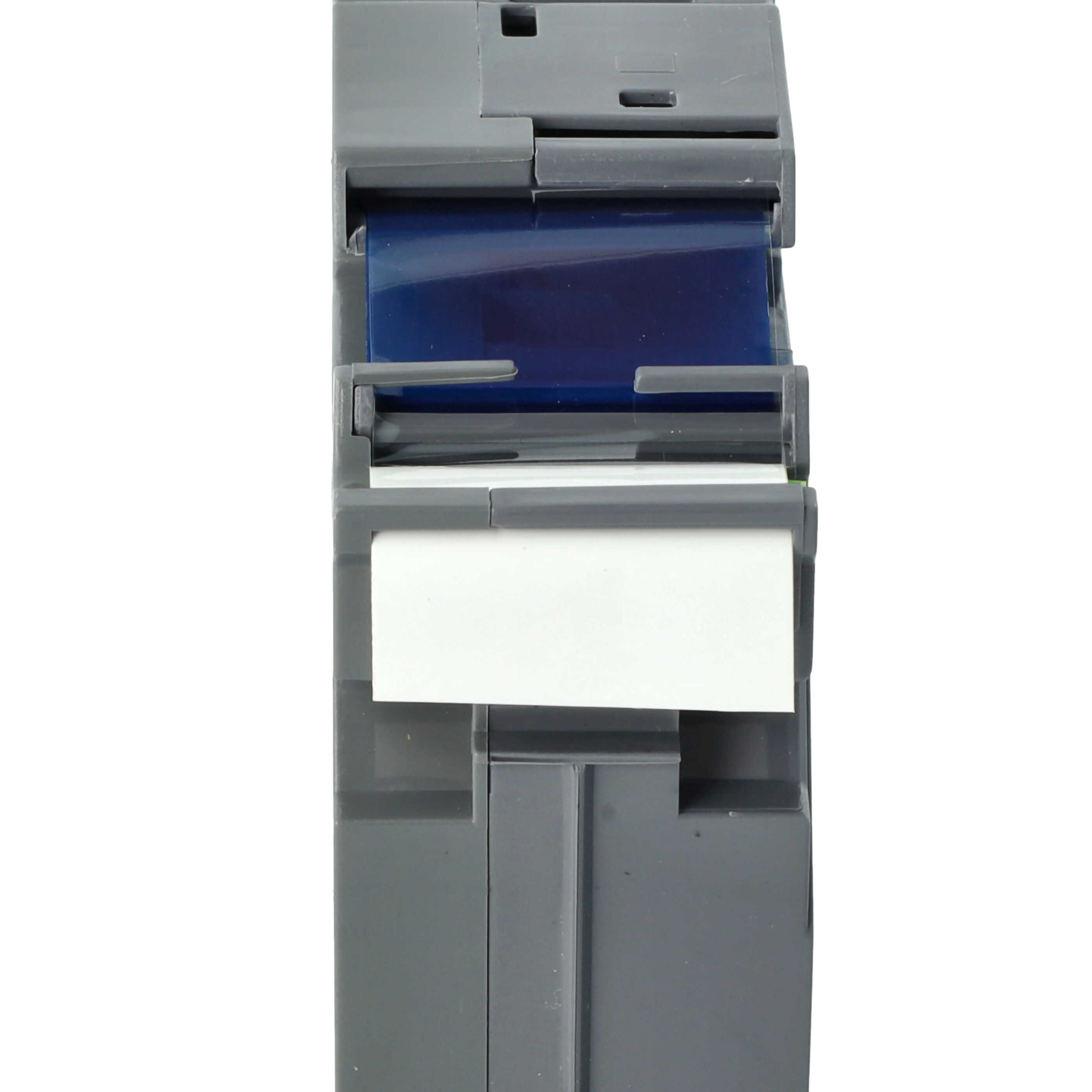 Label Tape replaces Brother TZE-FX253 - 24 mm Blue to White, Flexible