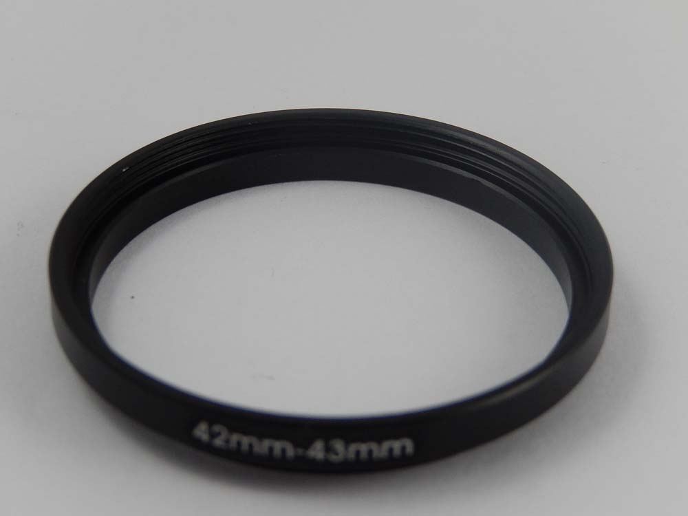 Step-Up-Ring Adapter 42 mm auf 43 mm passend für diverse Kamera-Objektive - Filteradapter
