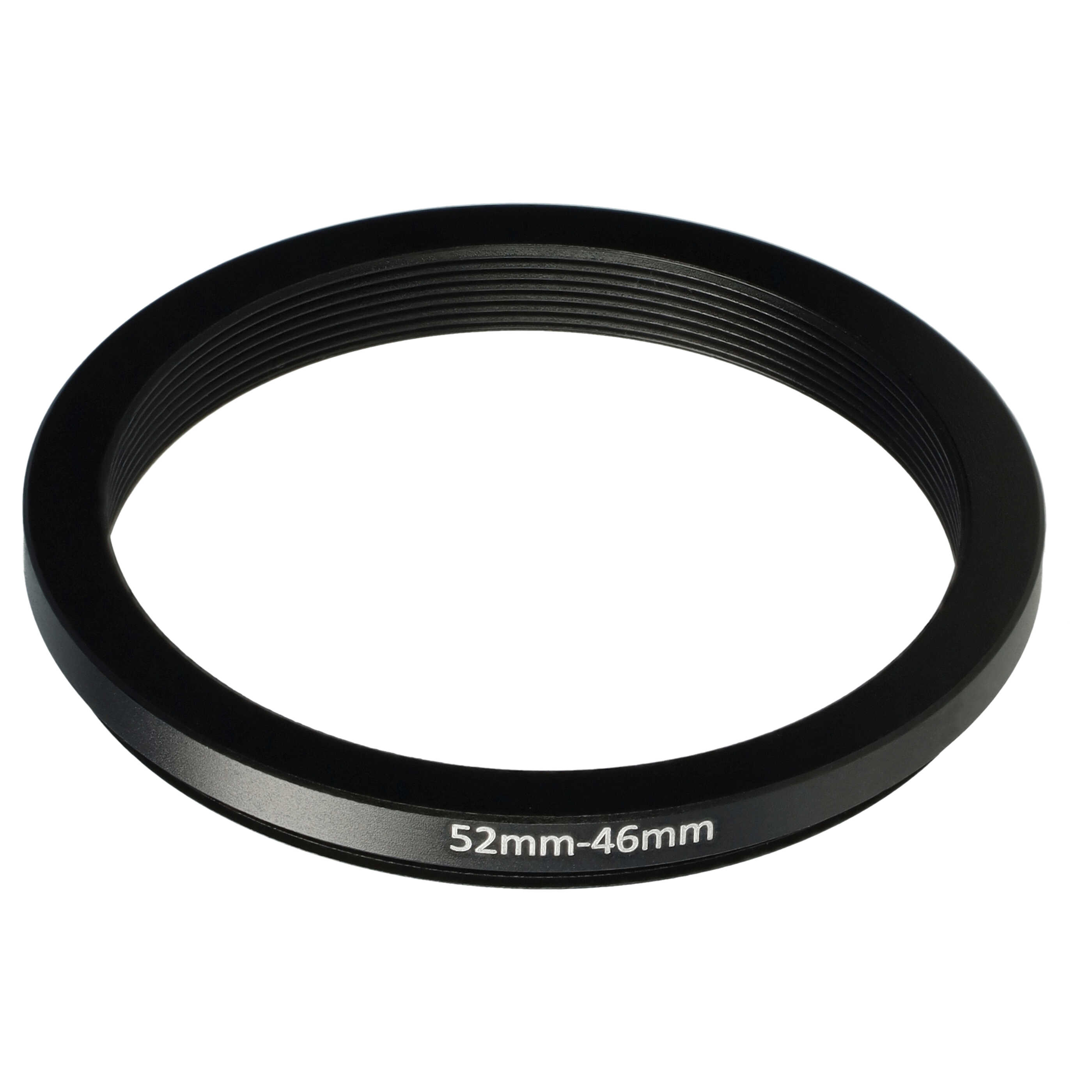 Anello adattatore step-down da 52 mm a 46 mm per obiettivo fotocamera - Adattatore filtro, metallo, nero