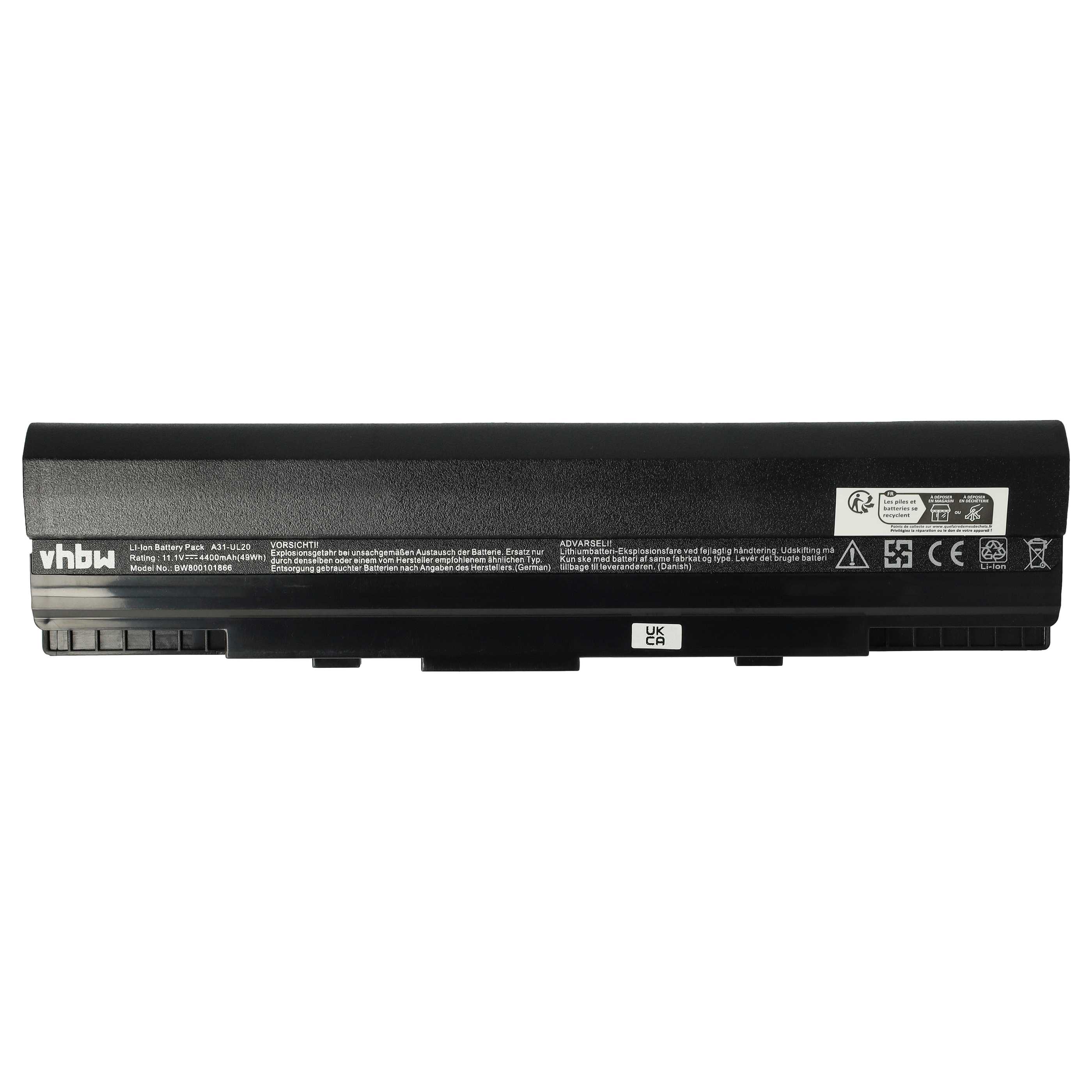 Akumulator do laptopa zamiennik Asus 07GO16EE1875M-00A20-949-114F - 4400 mAh 11,1 V Li-Ion, czarny