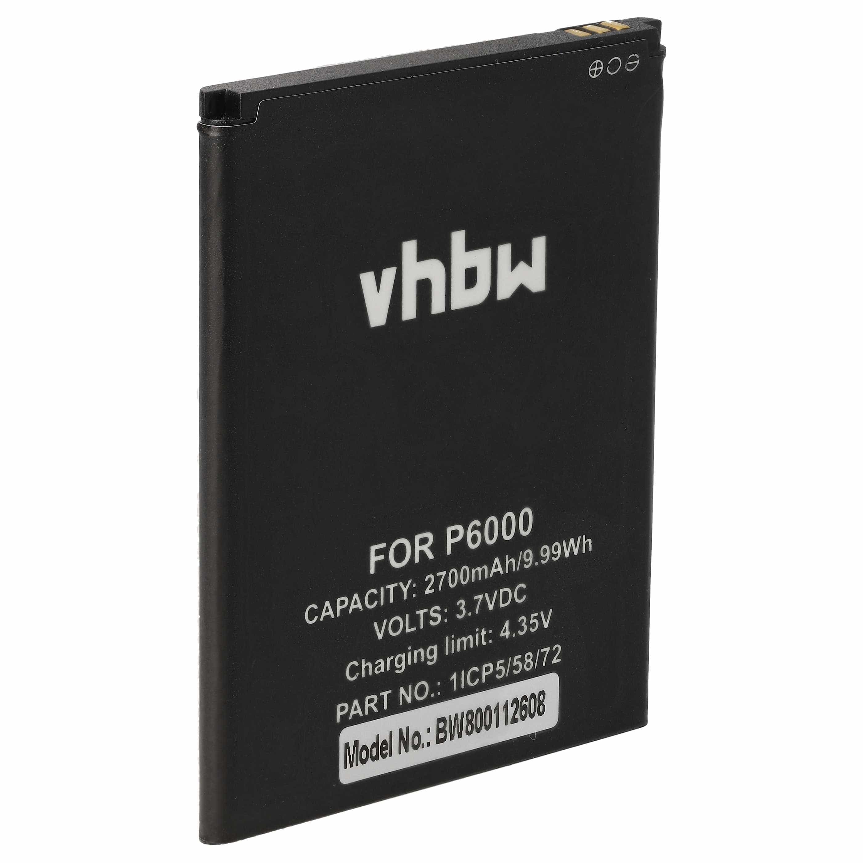 Akumulator do telefonu smartfona zamiennik Elephone 1ICP5/58/72, SCMI2S12A0029821 - 2700 mAh 3,7 V Li-Ion