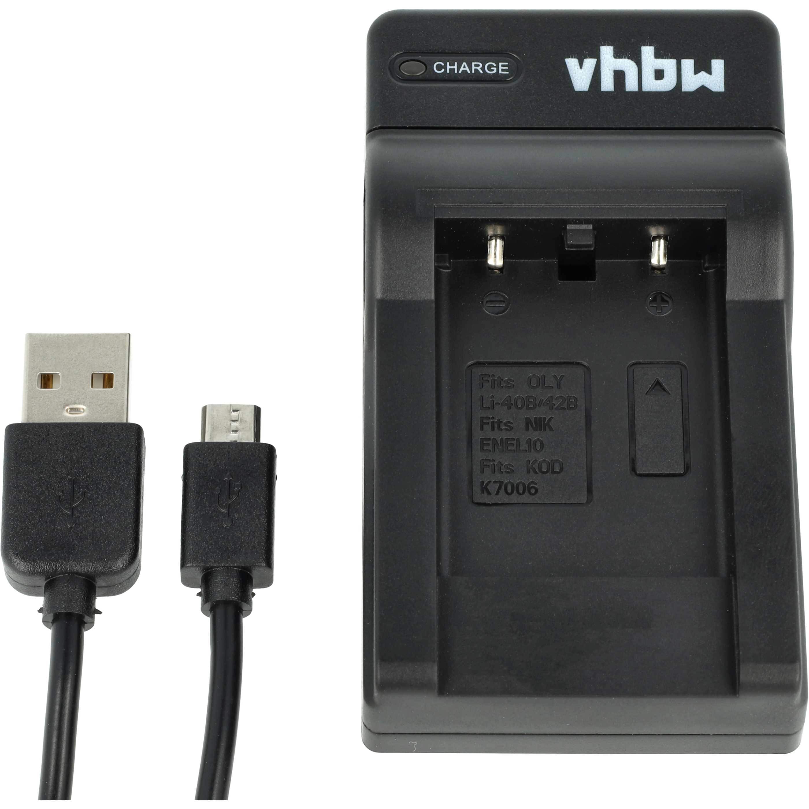 1x station de charge, 1x câble d'alimentation, 1x batterie remplace BenQ DLI216 pour caméra Bosch