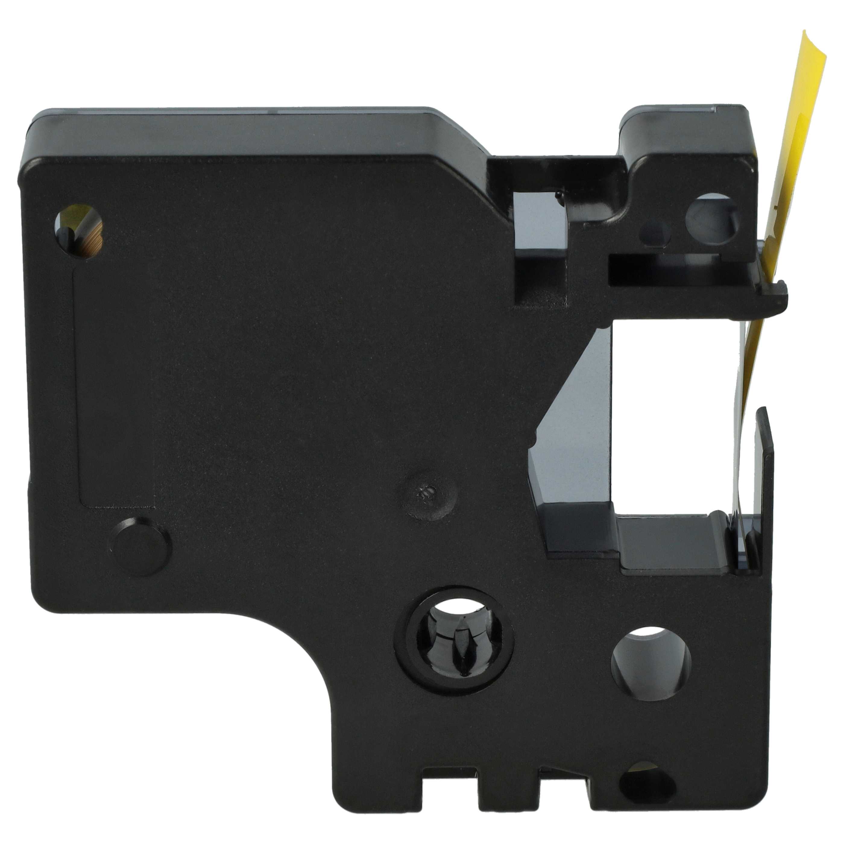 Cassetta nastro sostituisce Dymo D1, 40918 per etichettatrice 9mm nero - giallo
