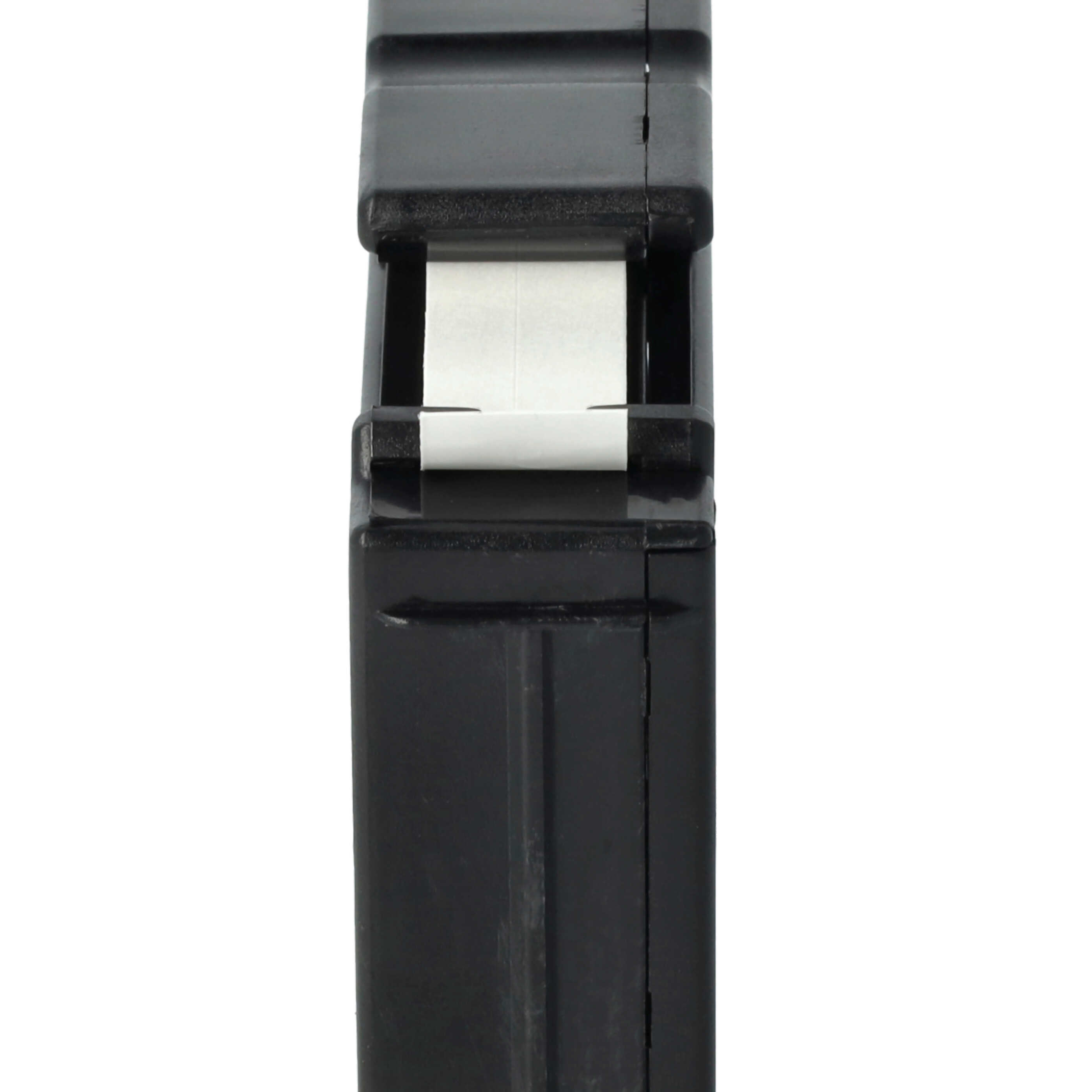 3x Label Tape replaces Brother M-K221 - 9 mm Black to White
