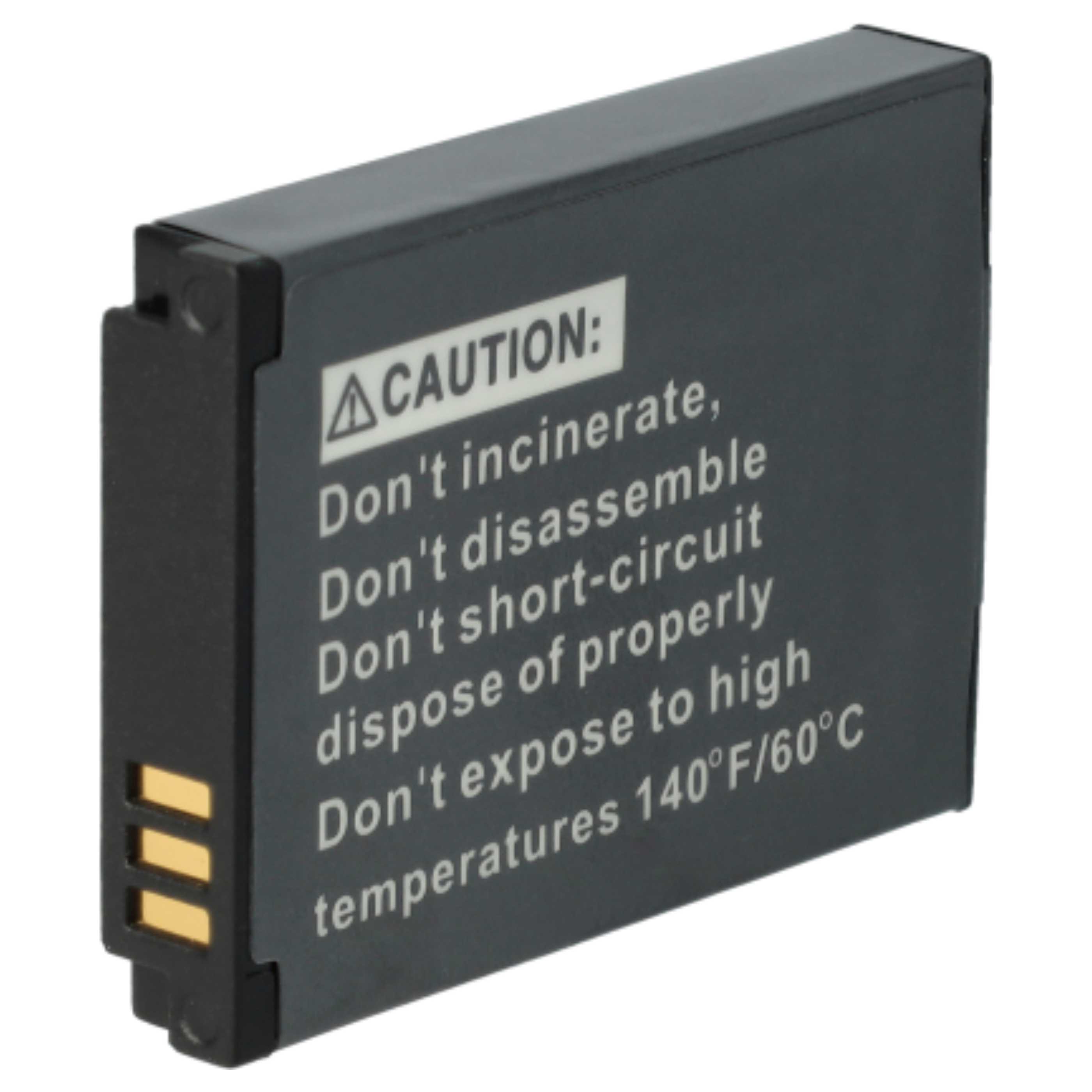 3x Battery replaces Samsung BP-10A, BP10A, SLB-10A - 700mAh, 3.6V, Li-Ion