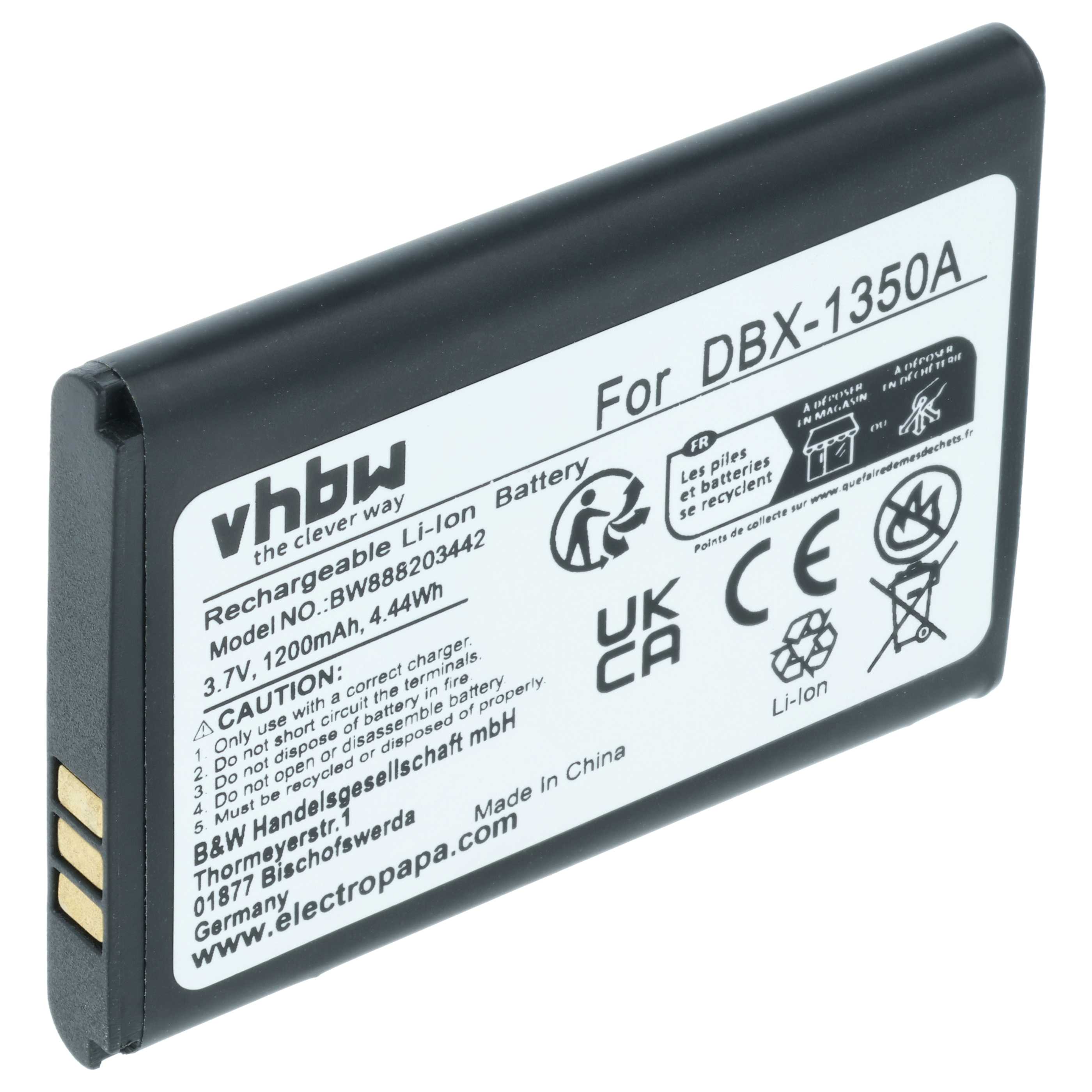 Akumulator do telefonu dla seniora zamiennik Doro DBX-1350A - 1200 mAh 3,7 V Li-Ion