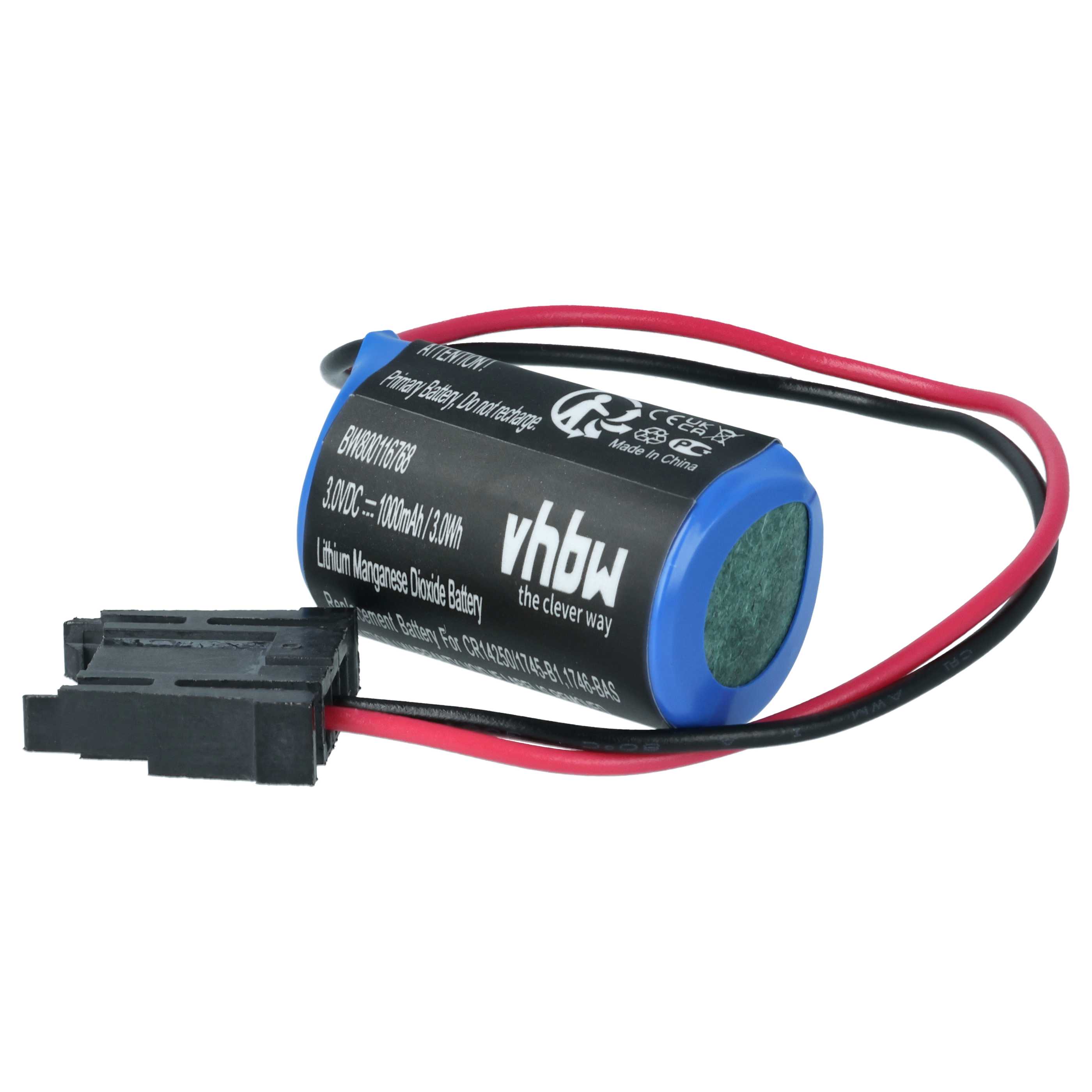 5x Batería reemplaza Allen Bradley 1747-BA, 1746-BAS, 1745-B1 para controlador (1000 mAh, 3 V, Li-MnO2)