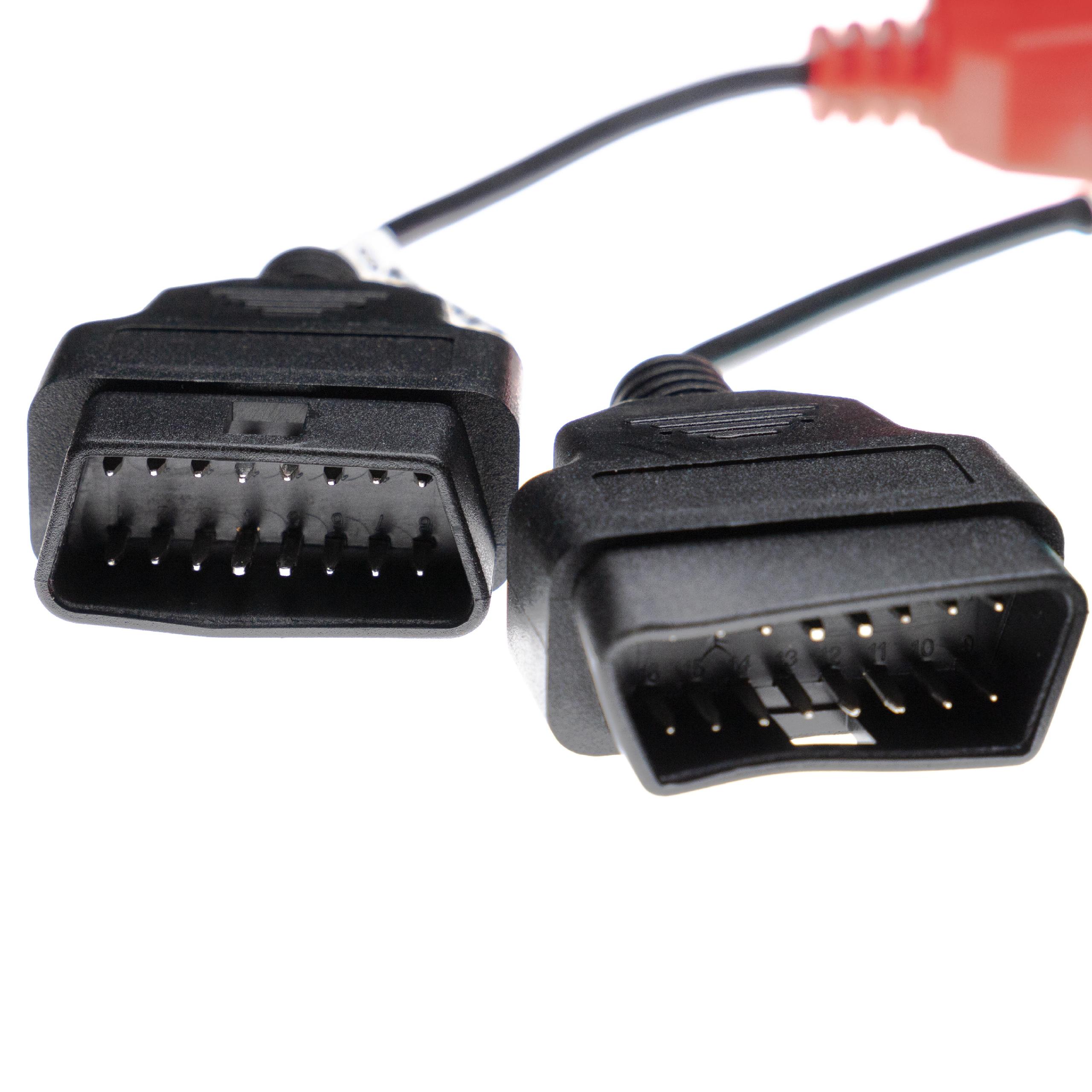 vhbw 4x OBD2 Adapter-Set 16Pin-OBD1 auf OBD2 für Alfa Romeo, Fiat, Lancia Giulietta