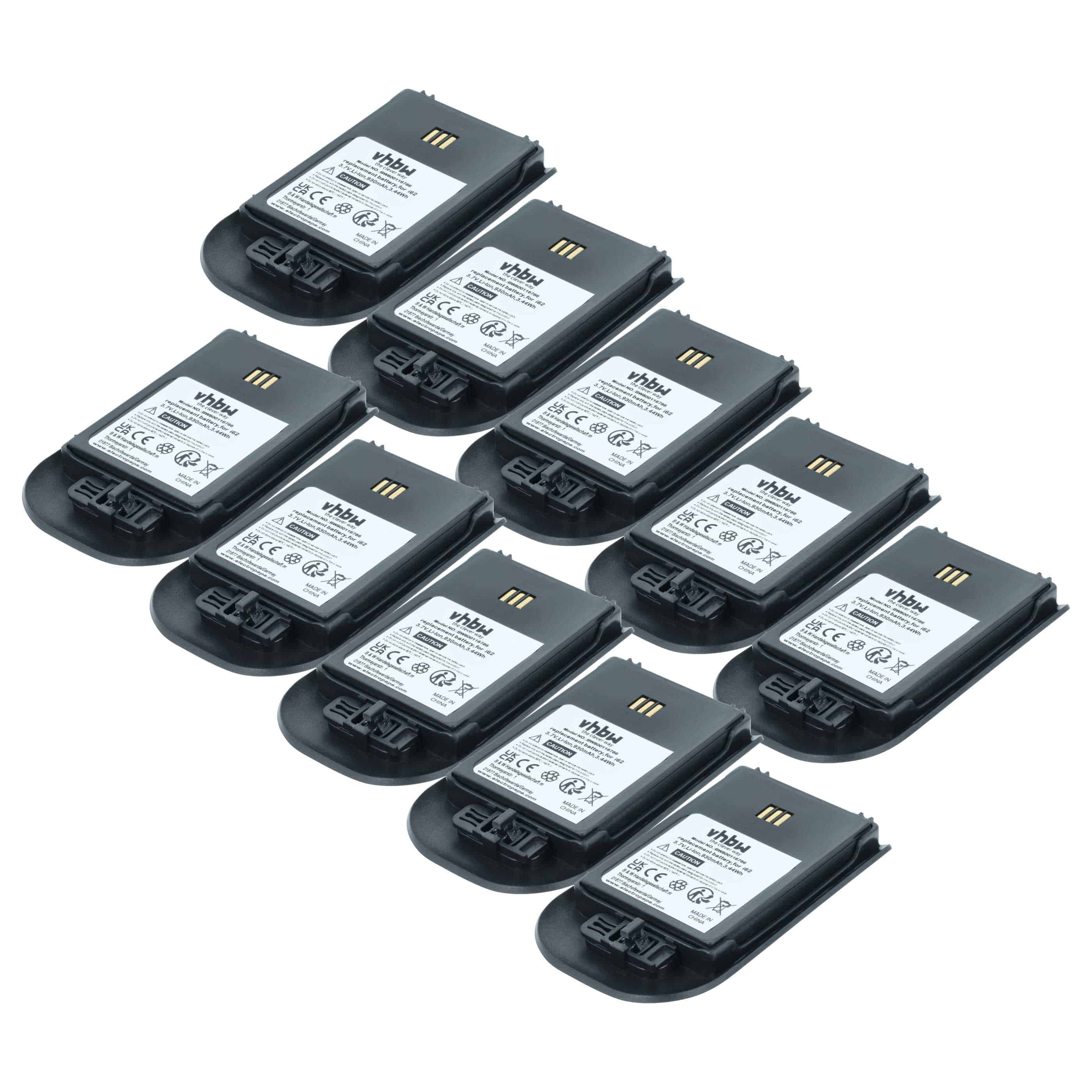 10x Batteries remplace Alcatel 3BN78404AA pour téléphone Ericsson - 930mAh 3,7V Li-ion