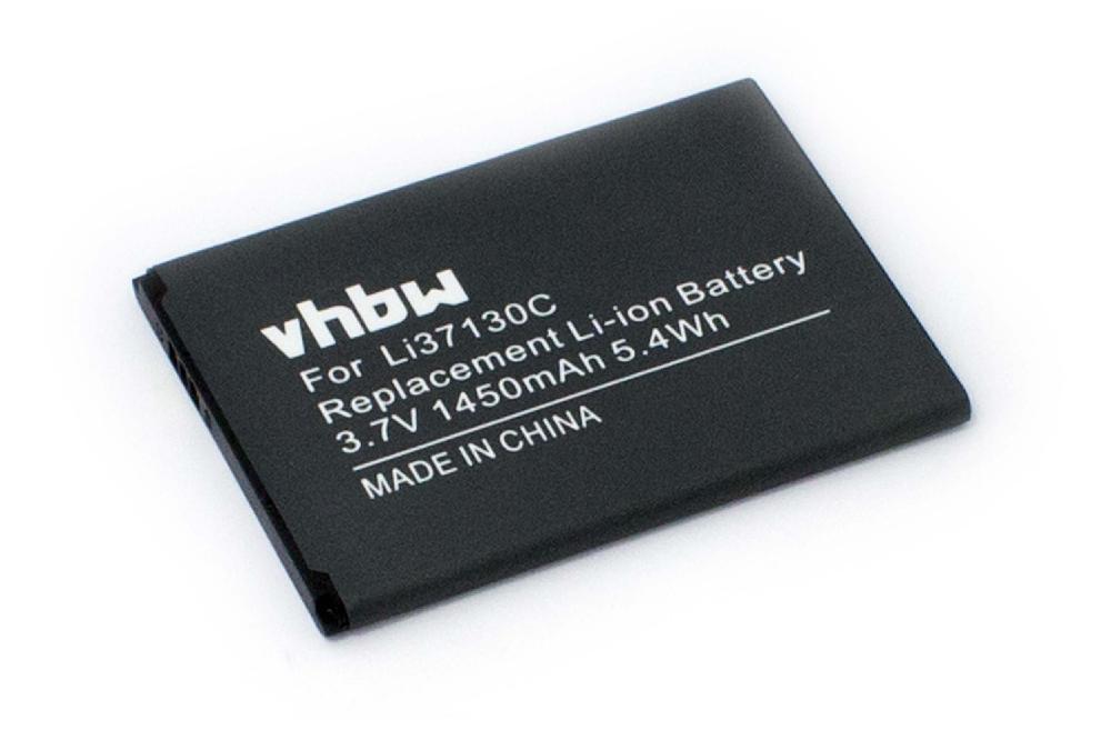 Batterie remplace Hisense Li37130C pour téléphone portable - 1450mAh, 3,7V, Li-ion