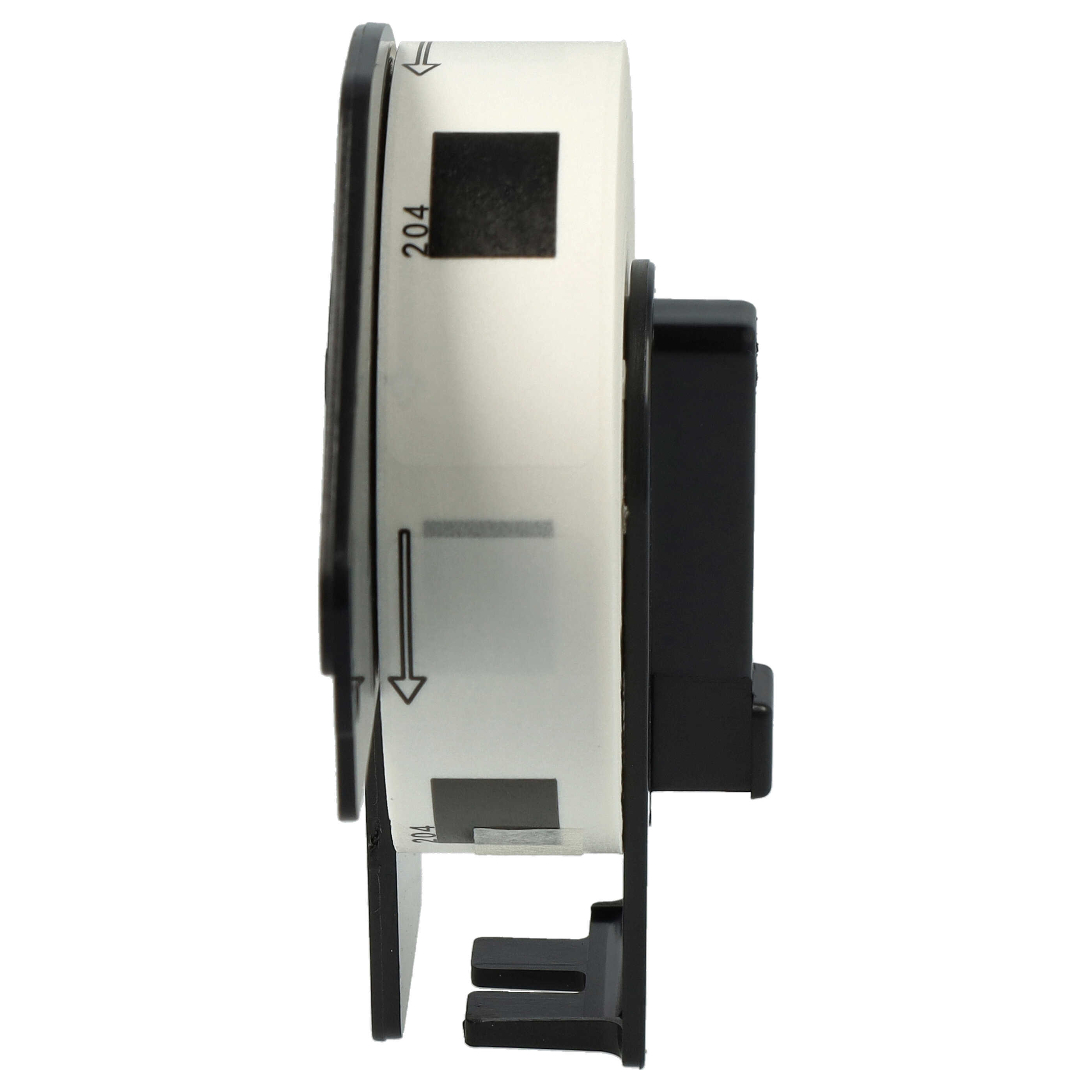 5x Label Roll replaces Brother DK-11204 Labeller - 17 mm x 54 mm + Holder
