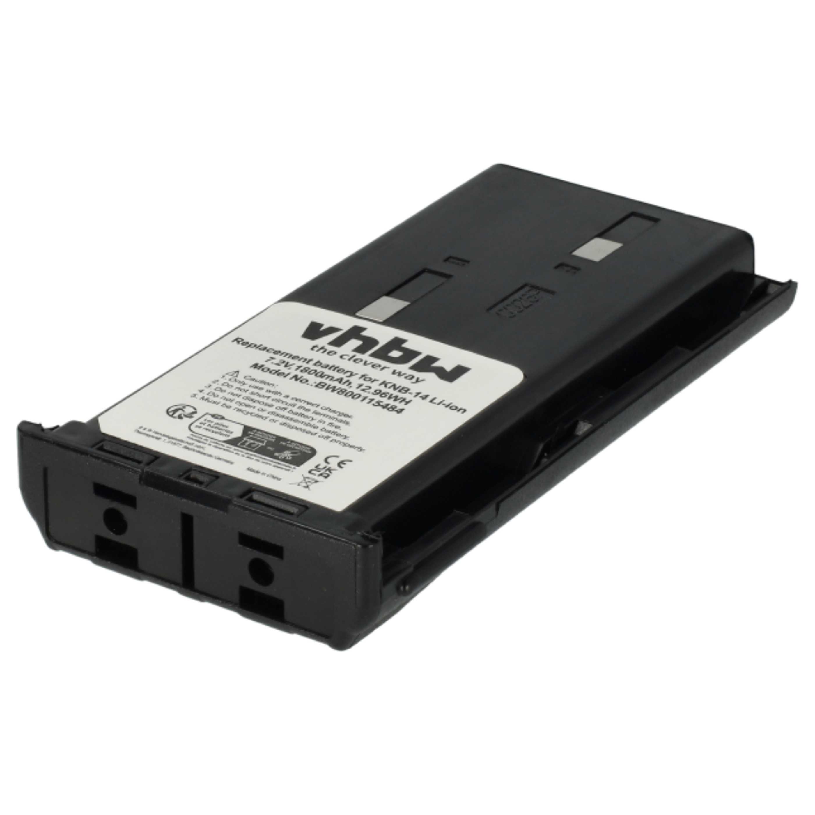 Radio 2x Battery replaces Bidatong BD-15-L - 1800 mAh 7.4 V Li-Ion