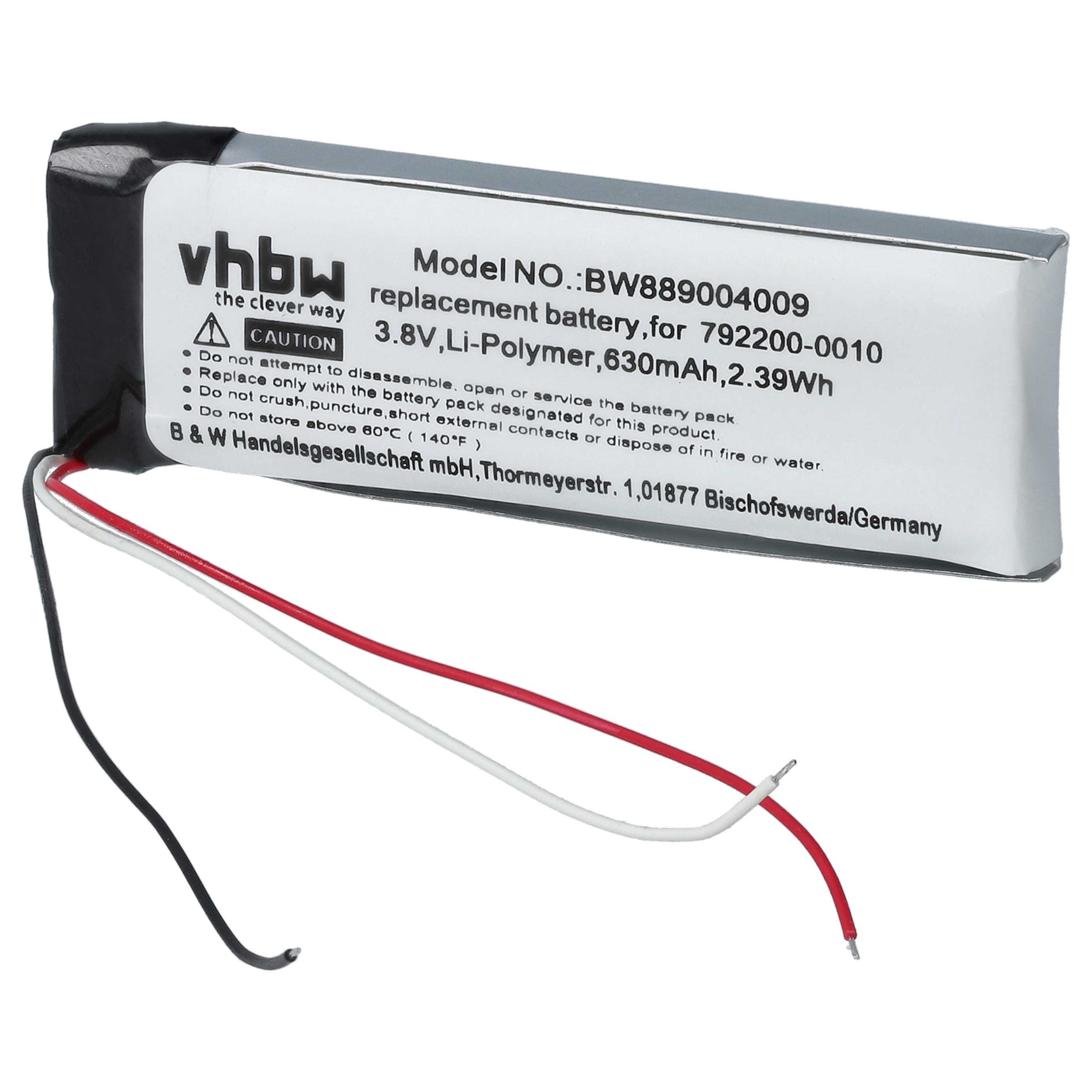 Akumulator do słuchawek bezprzewodowych zamiennik Bose 792200-0010 - 630 mAh 3,8 V Li-Ion