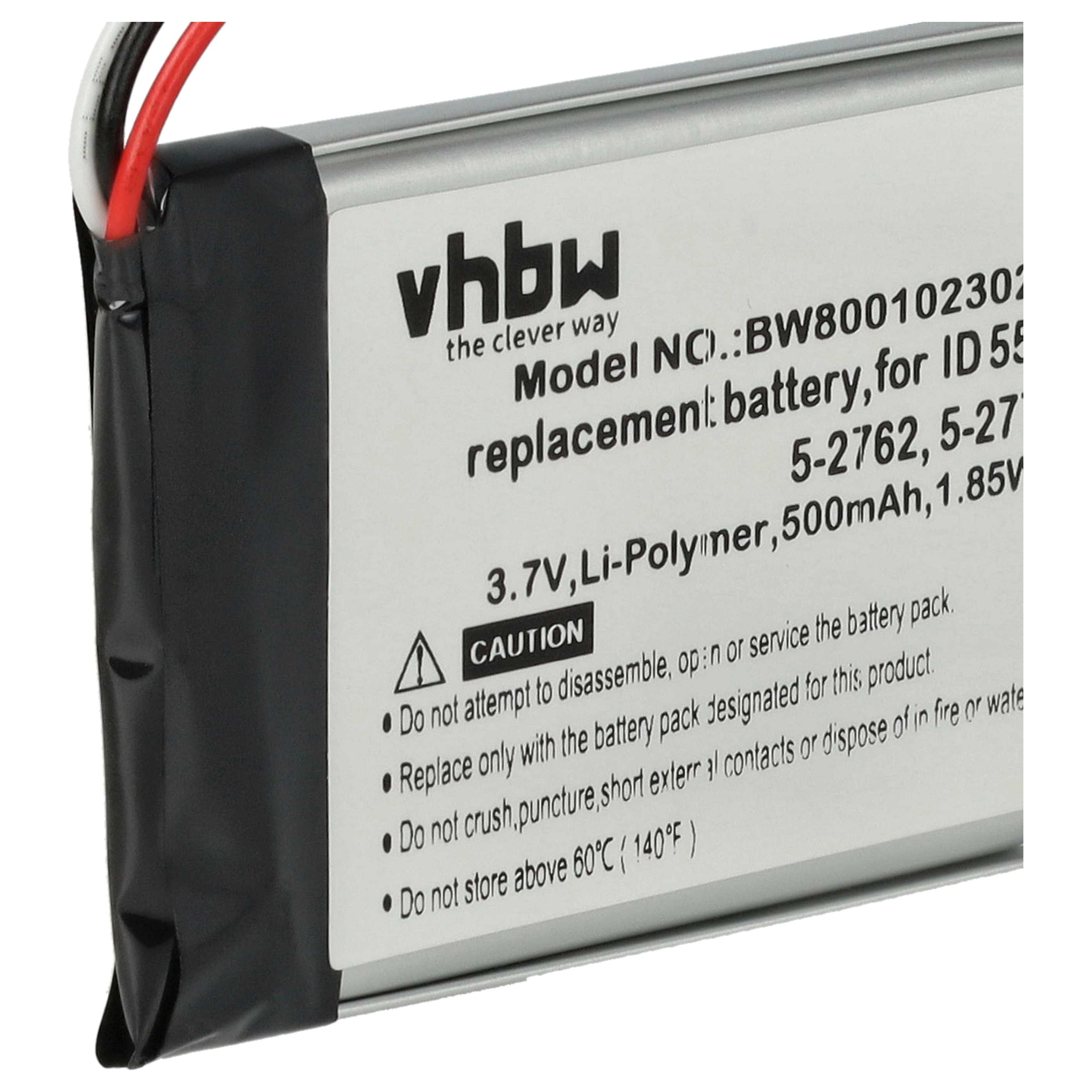 Batterie remplace Grundig SL-422943 pour téléphone Philips - 500mAh 3,7V Li-ion