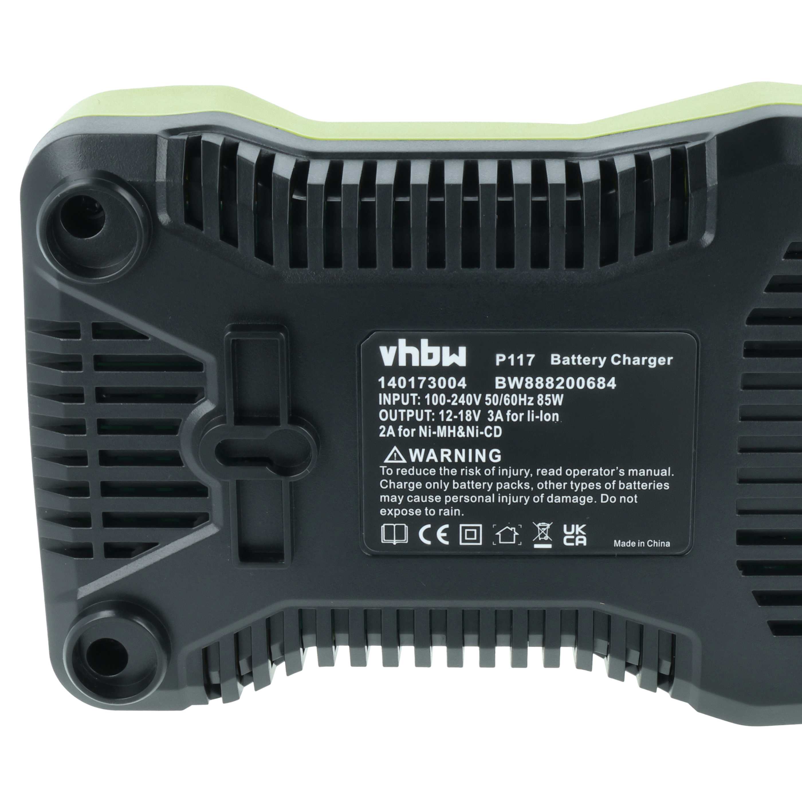 Caricabatterie per batterie utensile Ryobi, Paslode BID-1821M - Ni-Cd, NiMH, Li-Ion, 3,0A
