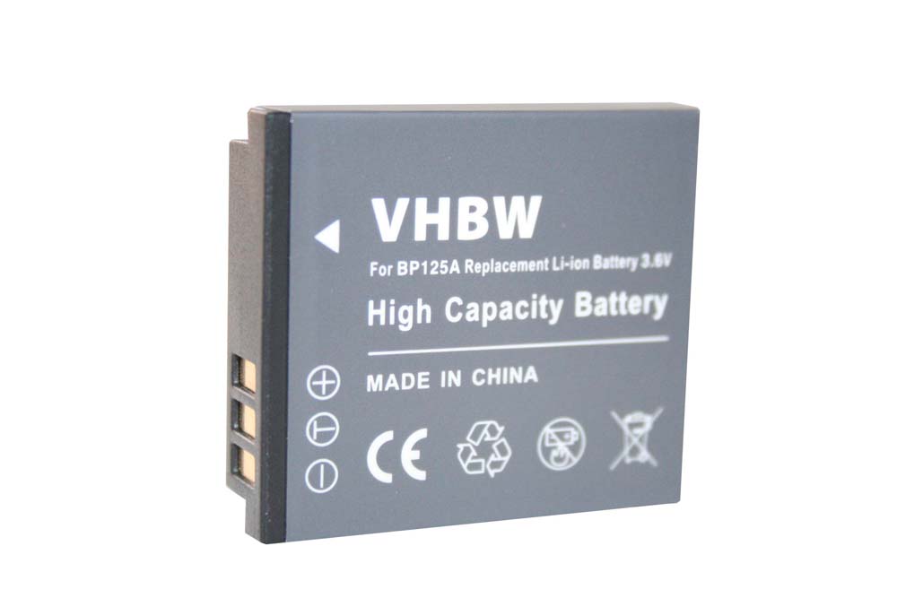 Videocamera Battery Replacement for Samsung IA-BP125A - 1100mAh 3.6V Li-Ion