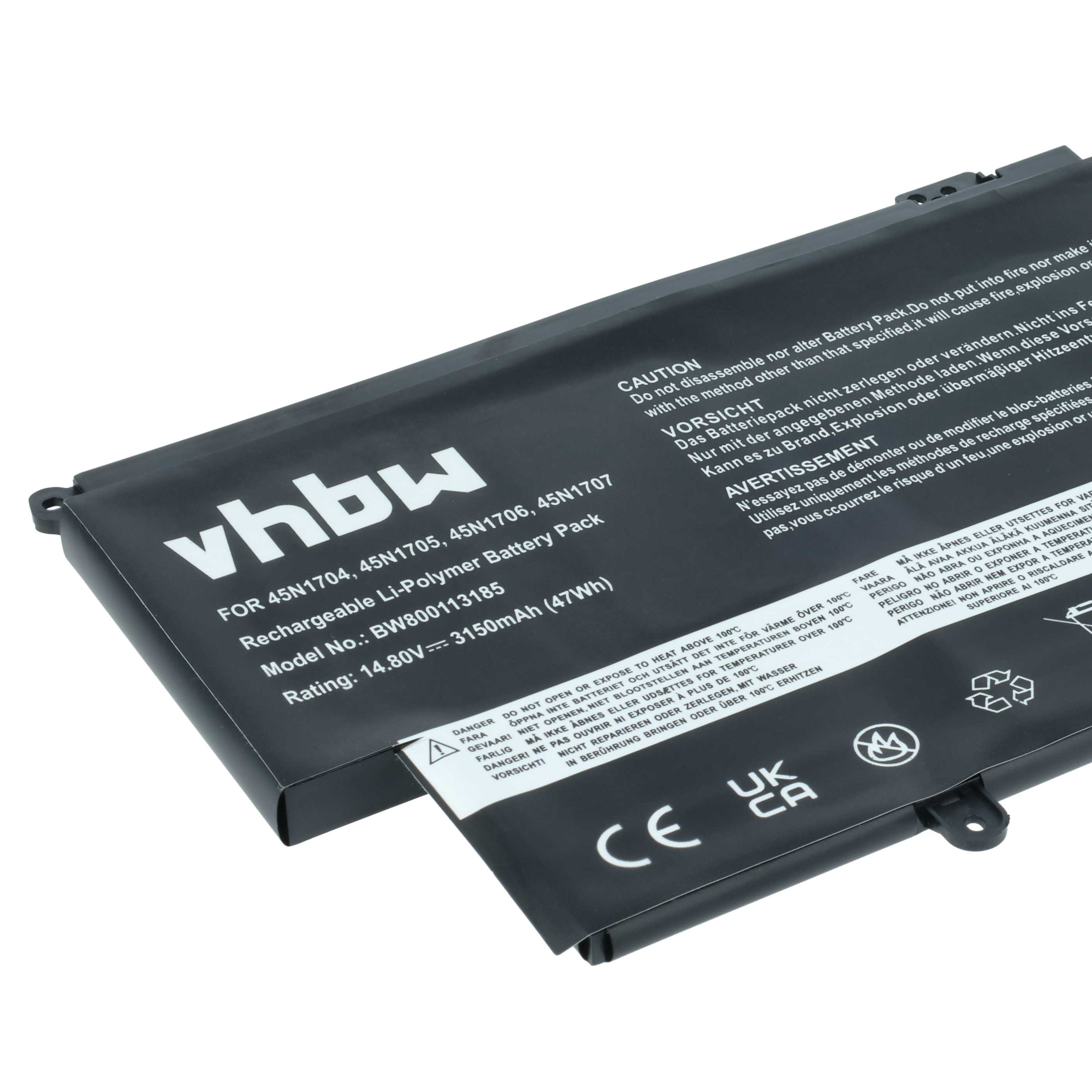 Akumulator do laptopa zamiennik Lenovo 45N1707, 45N1706, 45N1705, 45N1704 - 3150 mAh 14,8 V LiPo