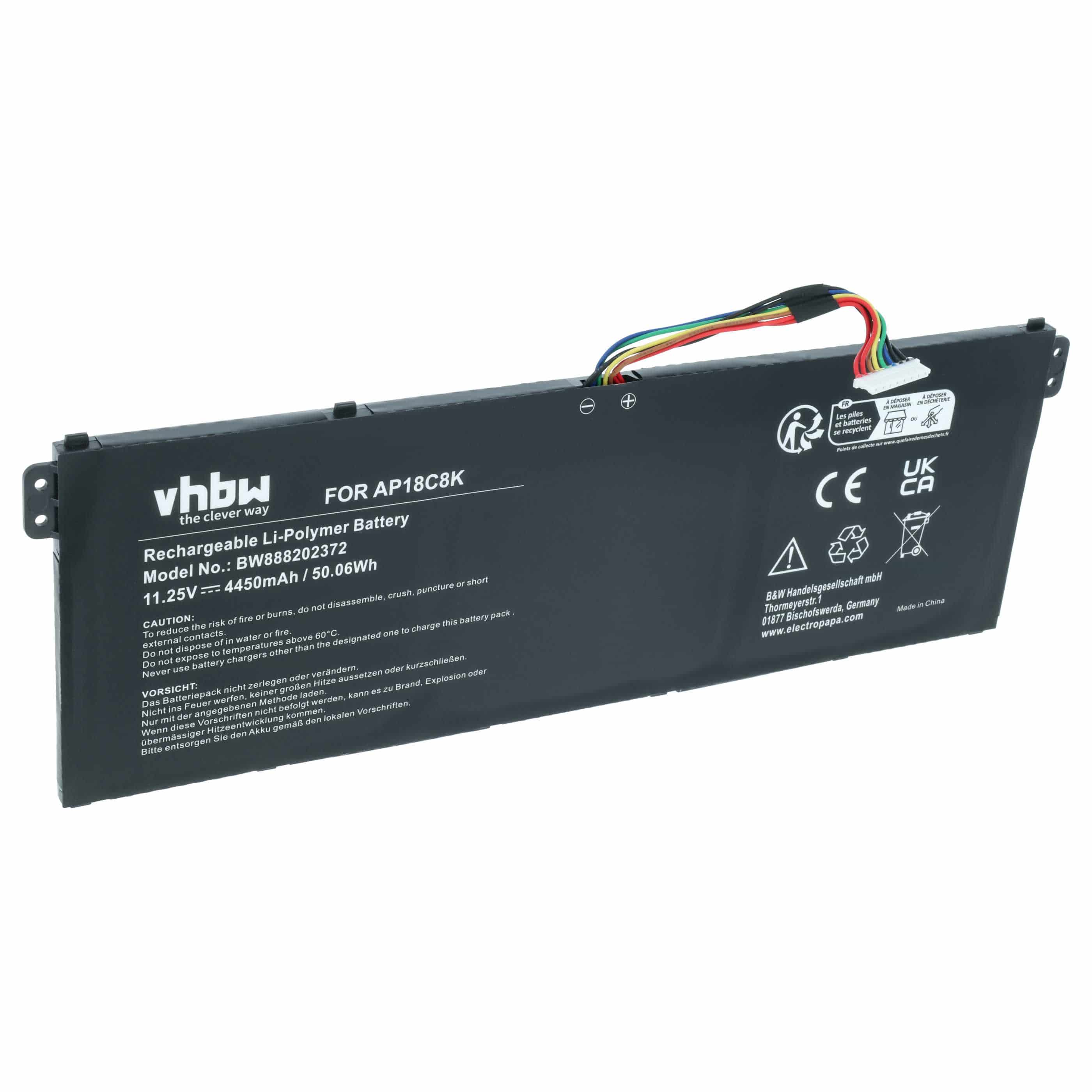 Akumulator do laptopa zamiennik Acer AP18C8K, 3INP5/82/70 - 4450 mAh 11,25 V LiPo